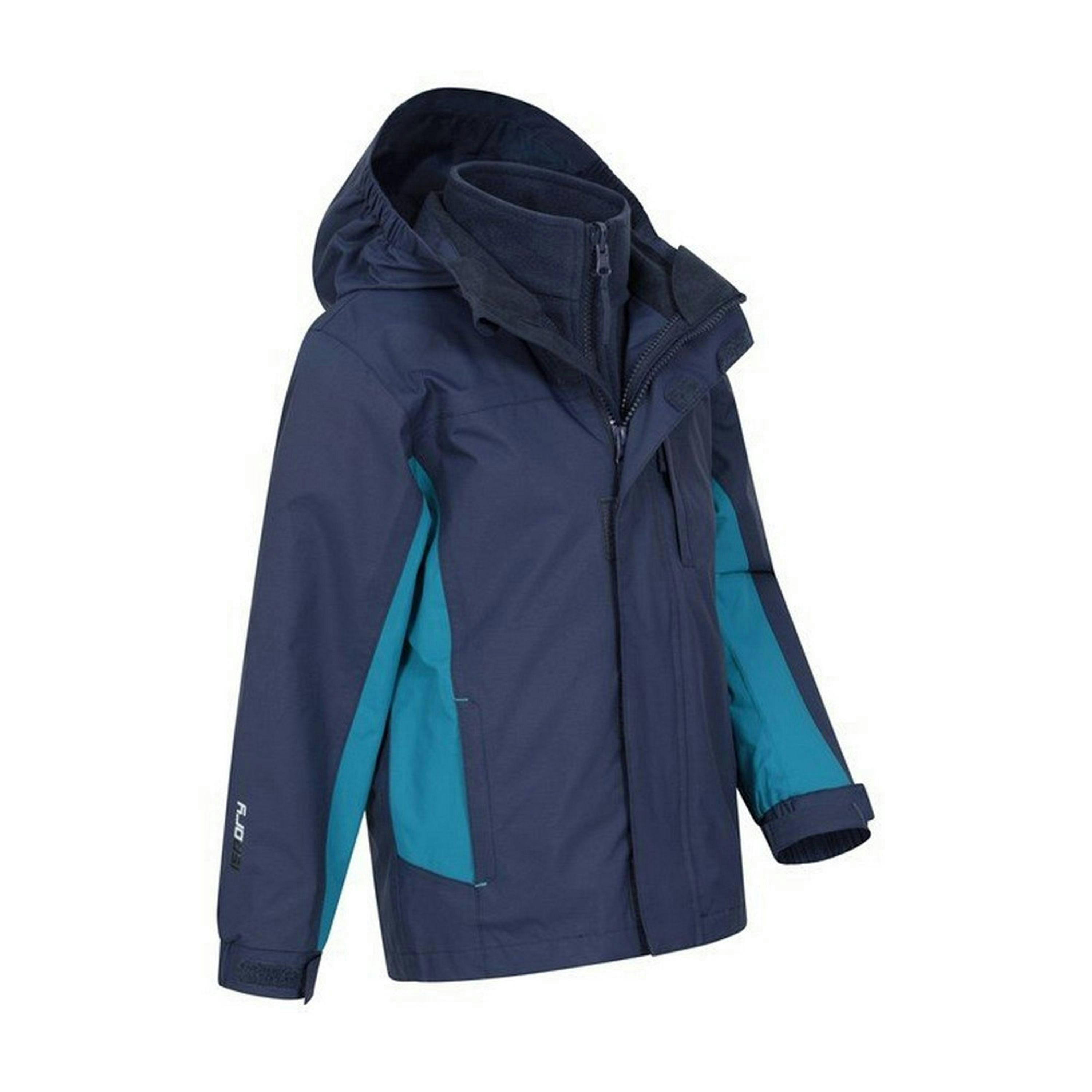 Mountain Warehouse Childrens/Kids Cannonball 3 in 1 Waterproof Jacket , view 4 of 6