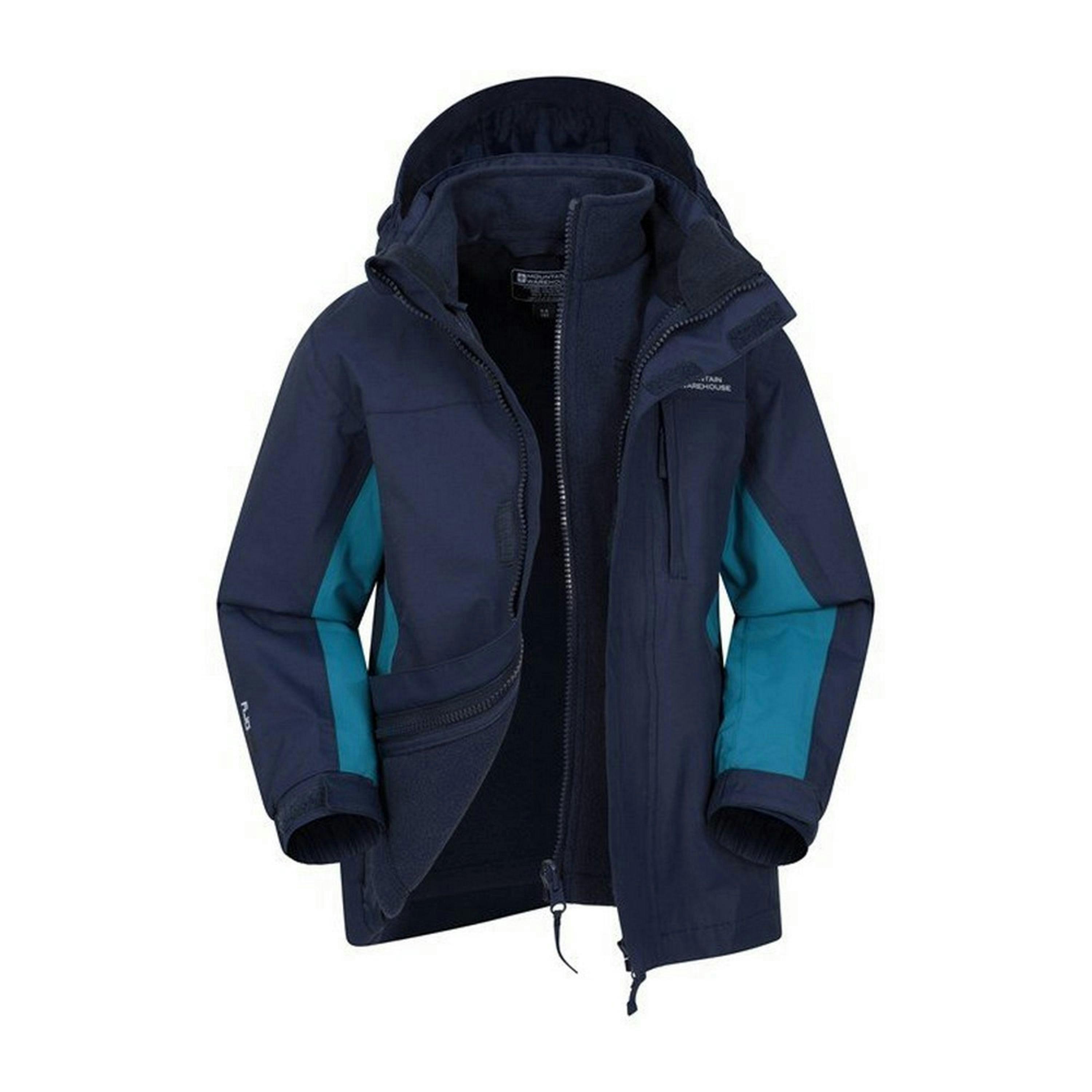 Mountain Warehouse Childrens/Kids Cannonball 3 in 1 Waterproof Jacket , view 5 of 6