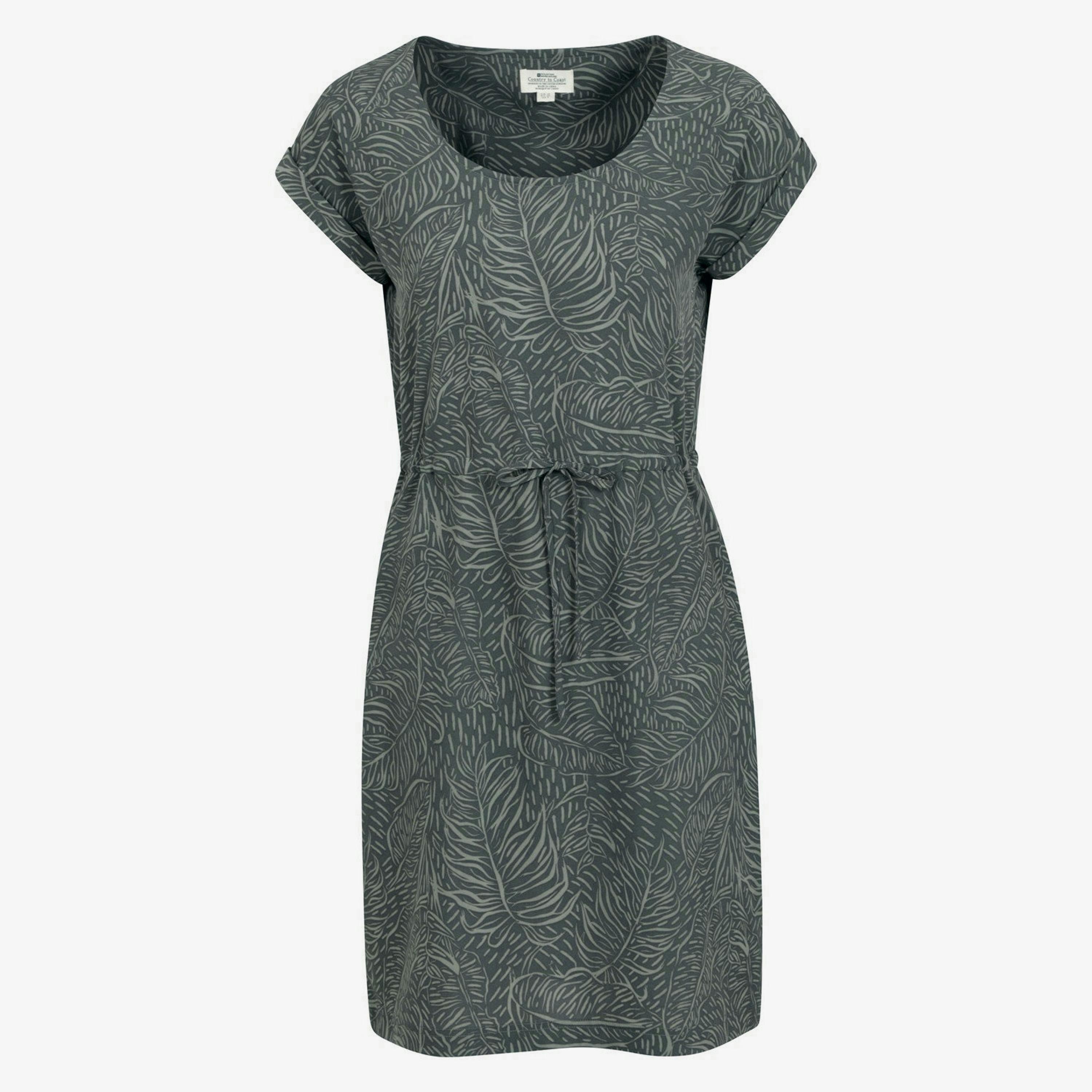 Mountain Warehouse Womens/Ladies Mykonos Tropical Leaves Midi Dress , view 1 of 4