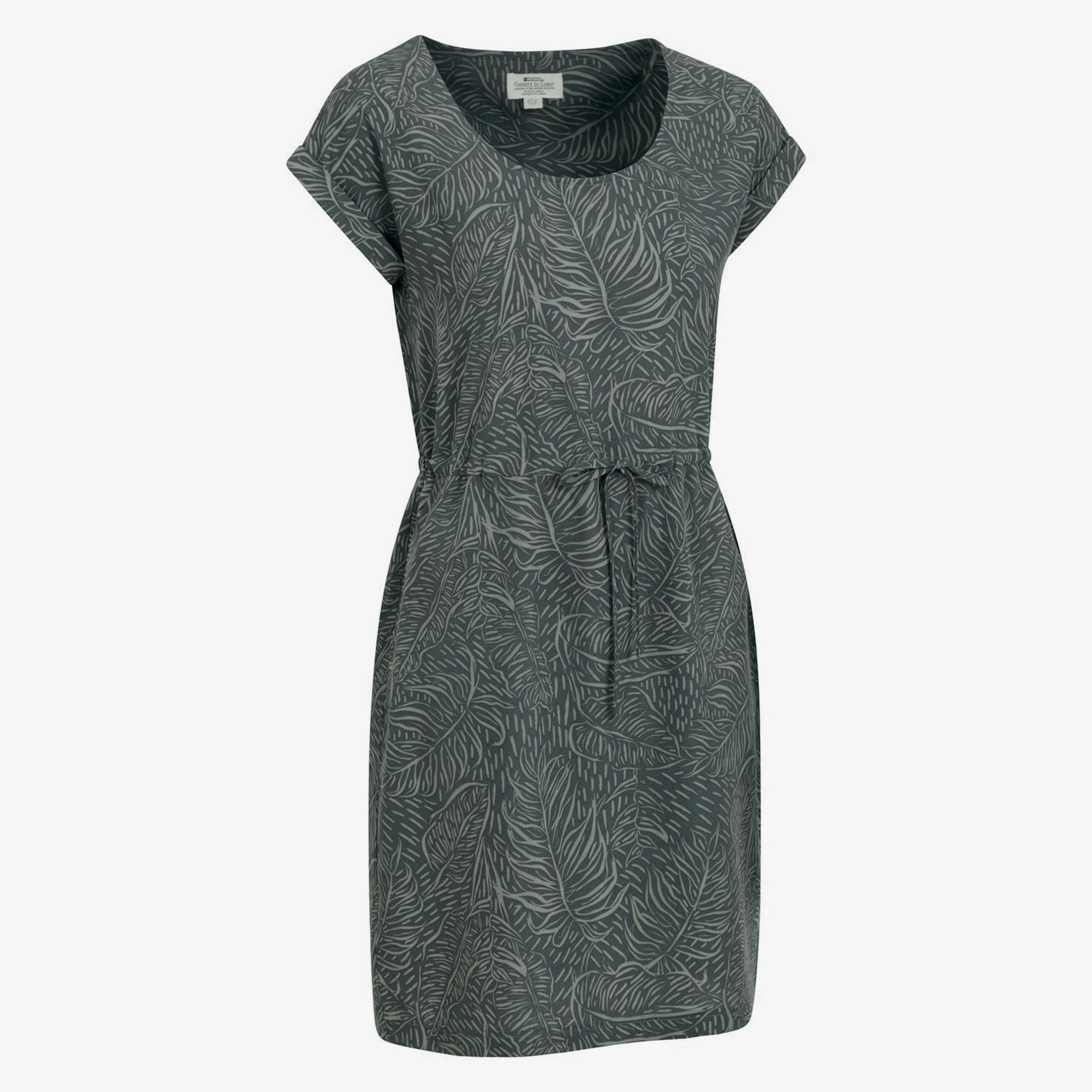 Mountain Warehouse Womens/Ladies Mykonos Tropical Leaves Midi Dress , view 4 of 4
