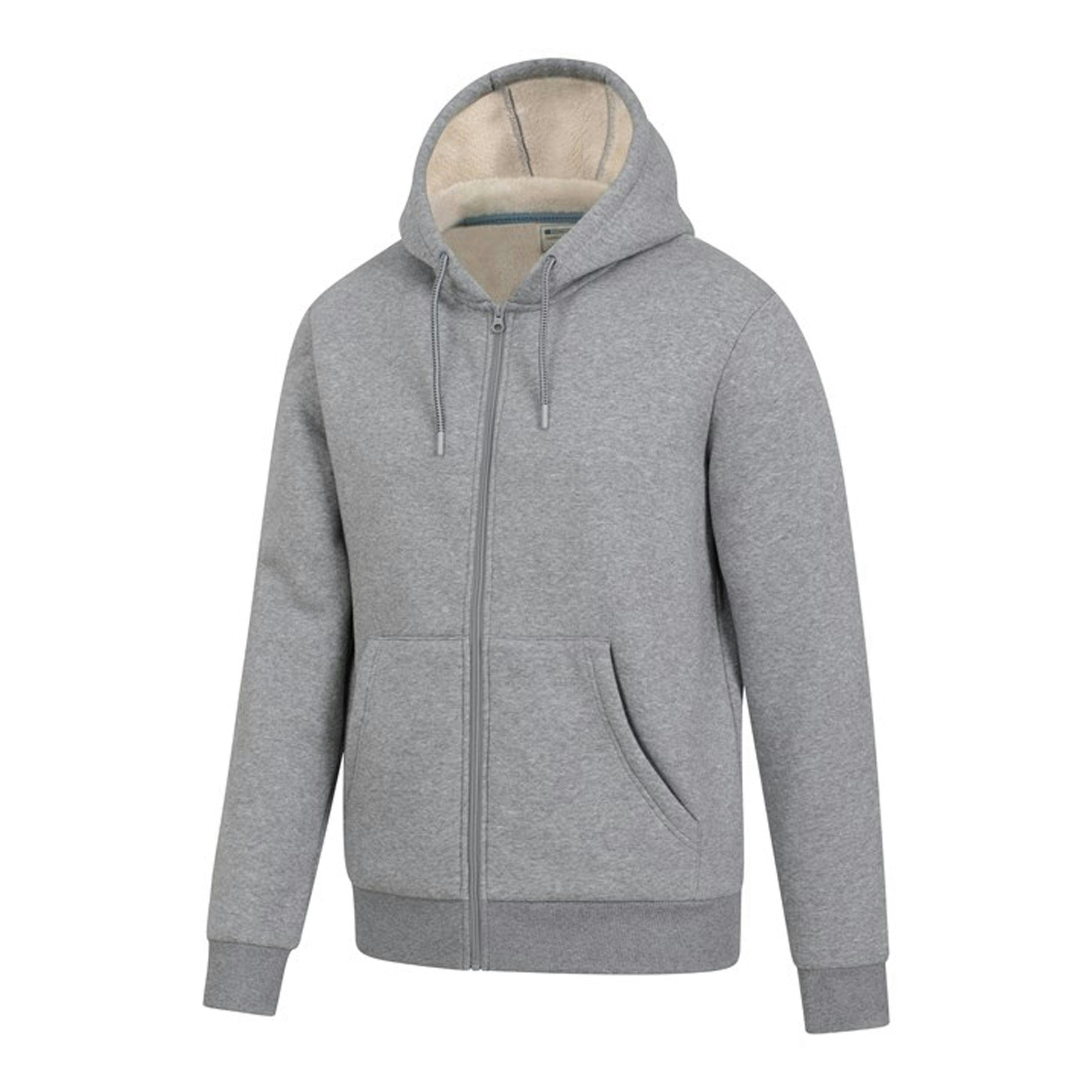 Mountain Warehouse Mens Dalton Borg Lined Full Zip Hoodie , view 3 of 4