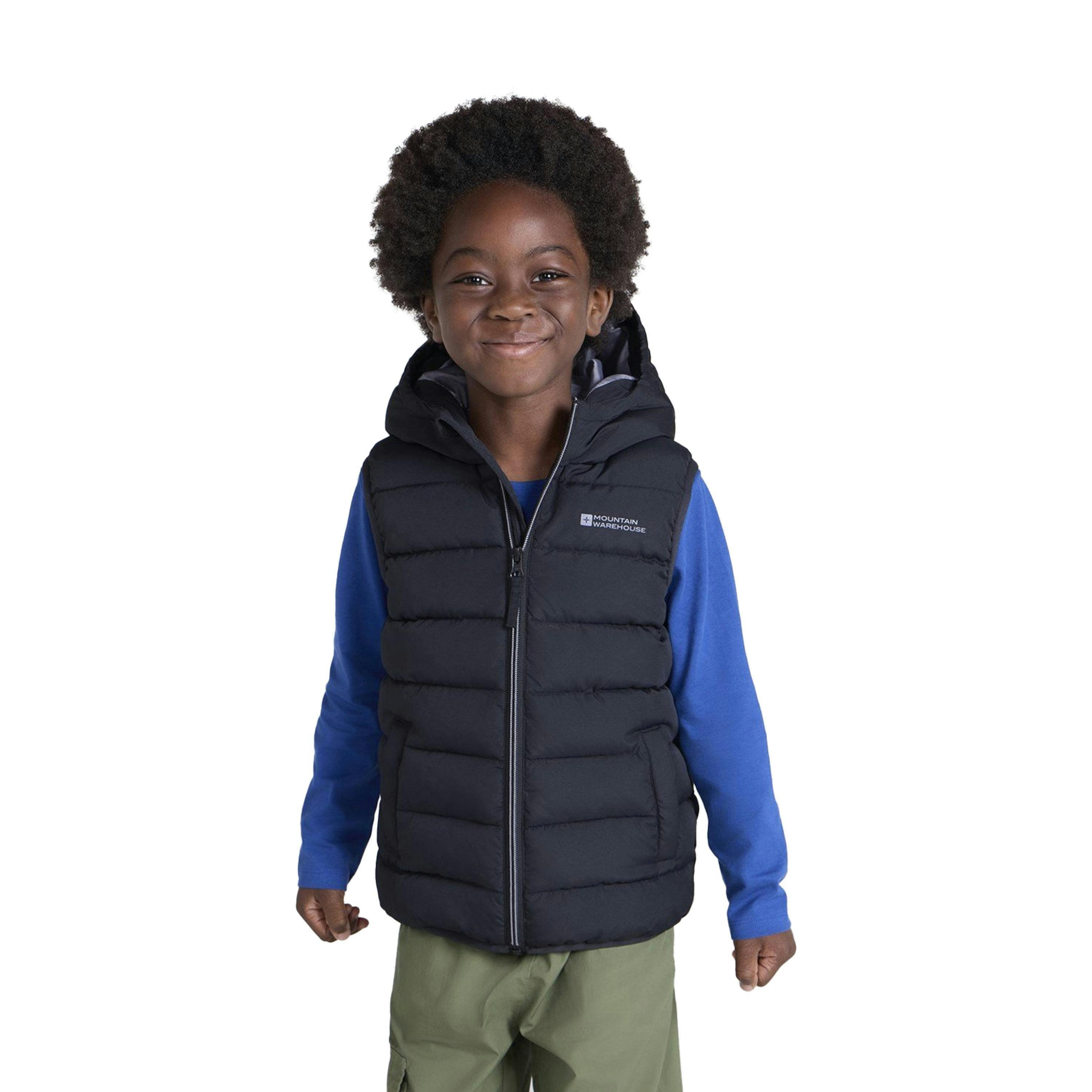 Mountain Warehouse Childrens/Kids Rocko Water Resistant Hooded Sleeveless Body Warmer , view 4 of 4