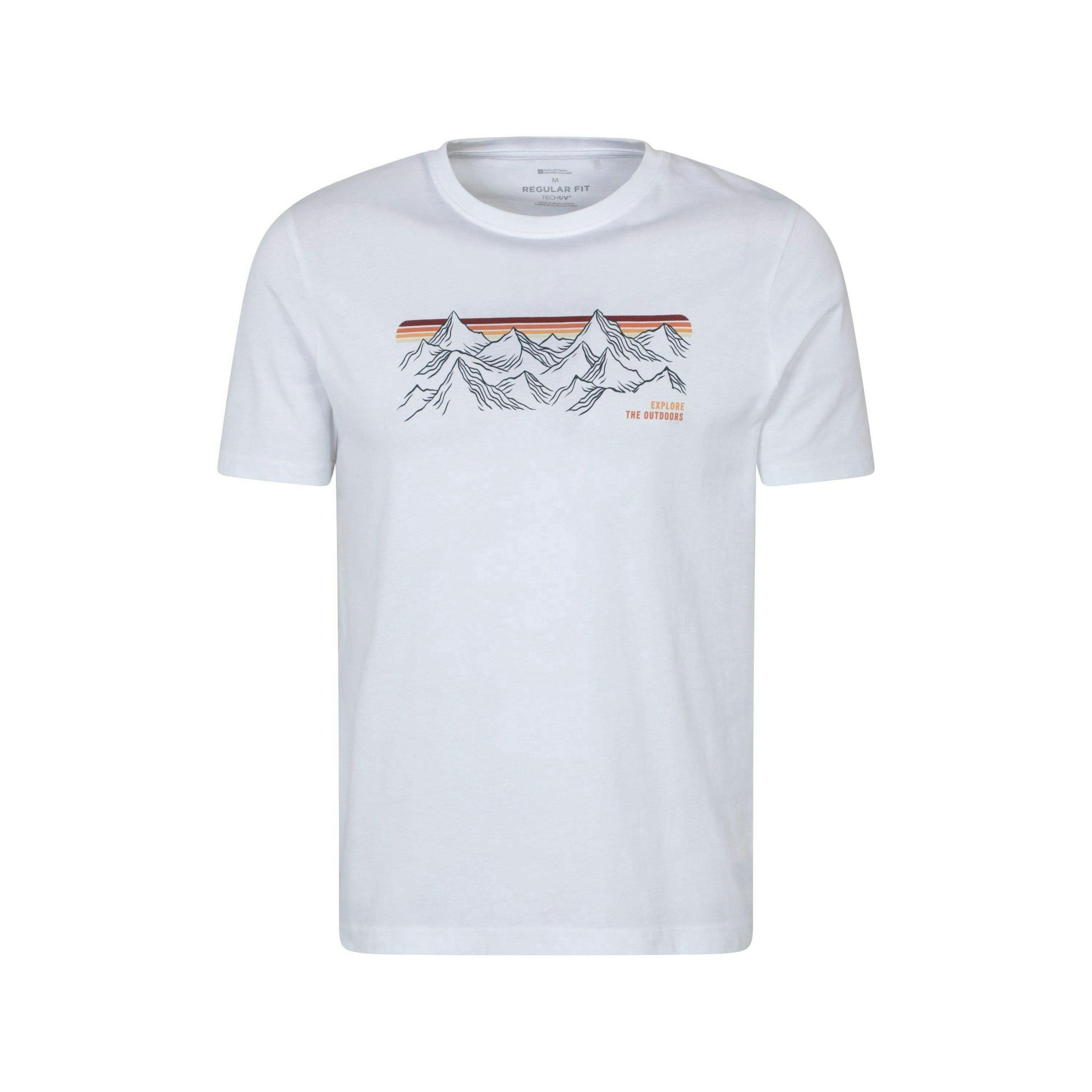 Mountain Warehouse Mens Mountain Stripes T-Shirt , view 1 of 1