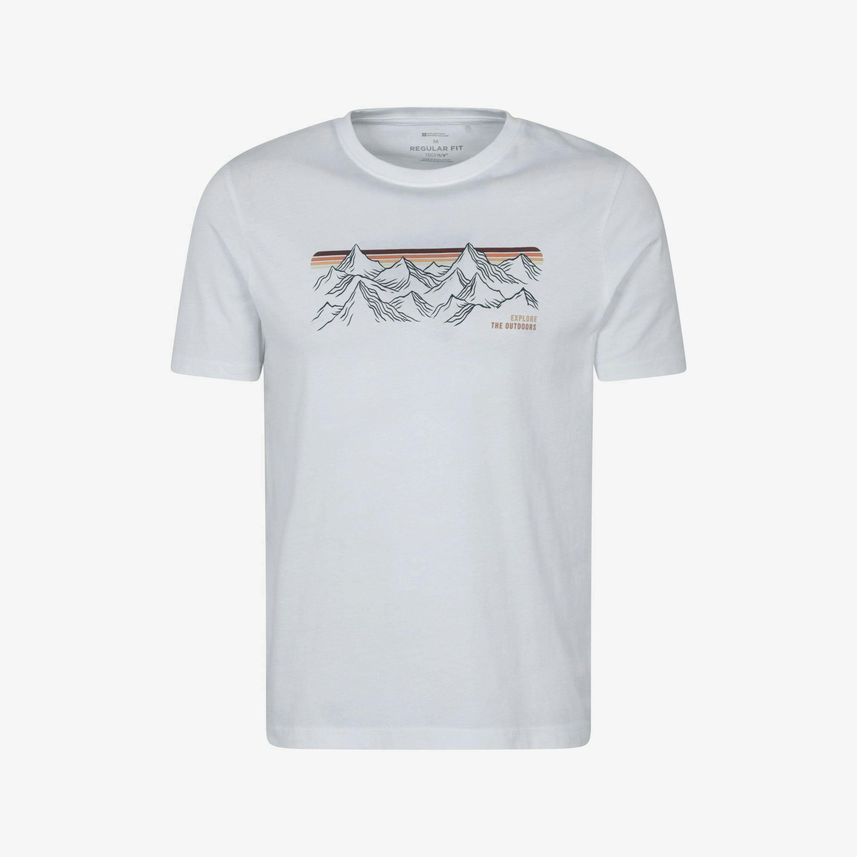 Mountain Warehouse Mens Mountain Stripes T-Shirt , view 1 of 1