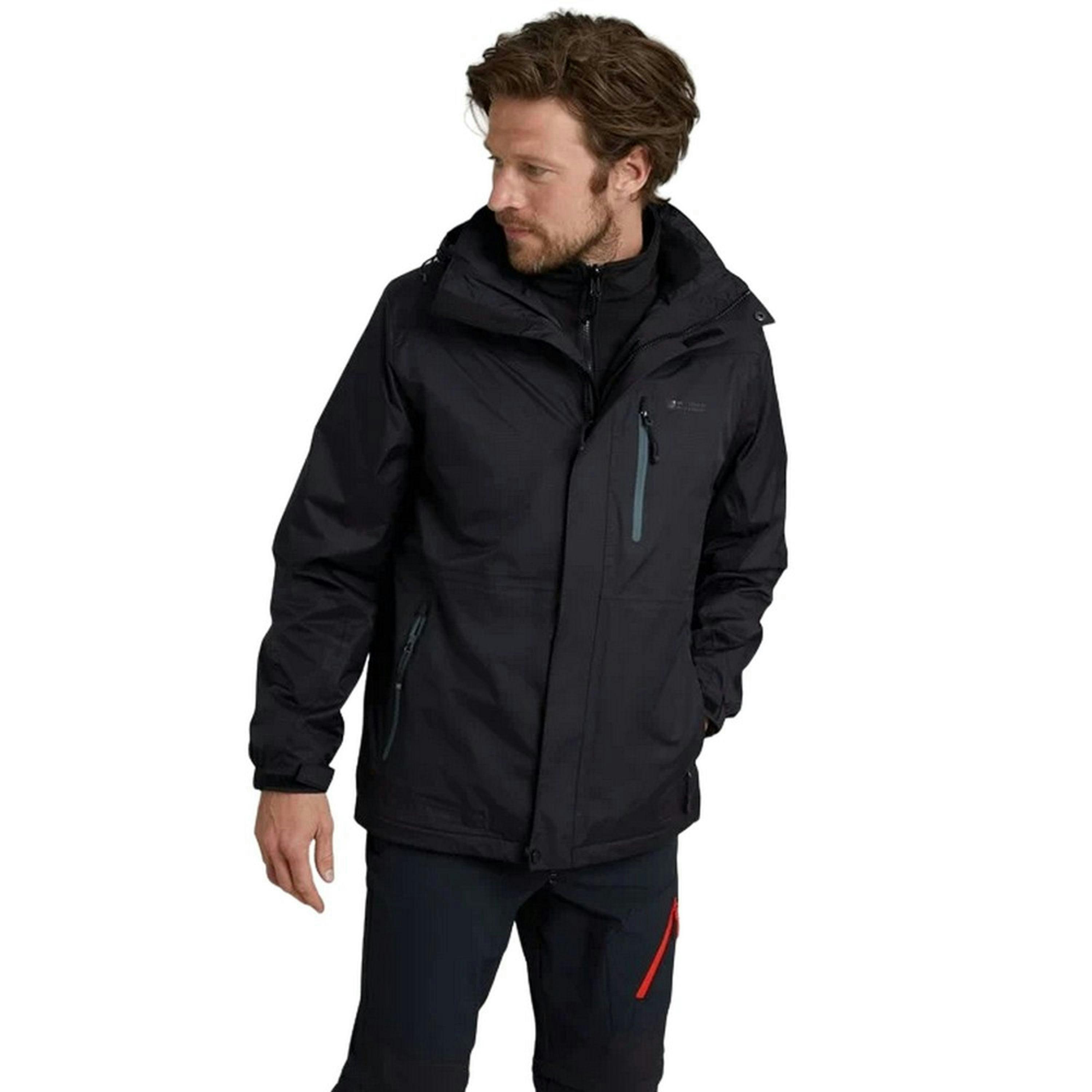 Mountain Warehouse Mens Bracken Extreme 3 in 1 Waterproof Jacket , view 3 of 4