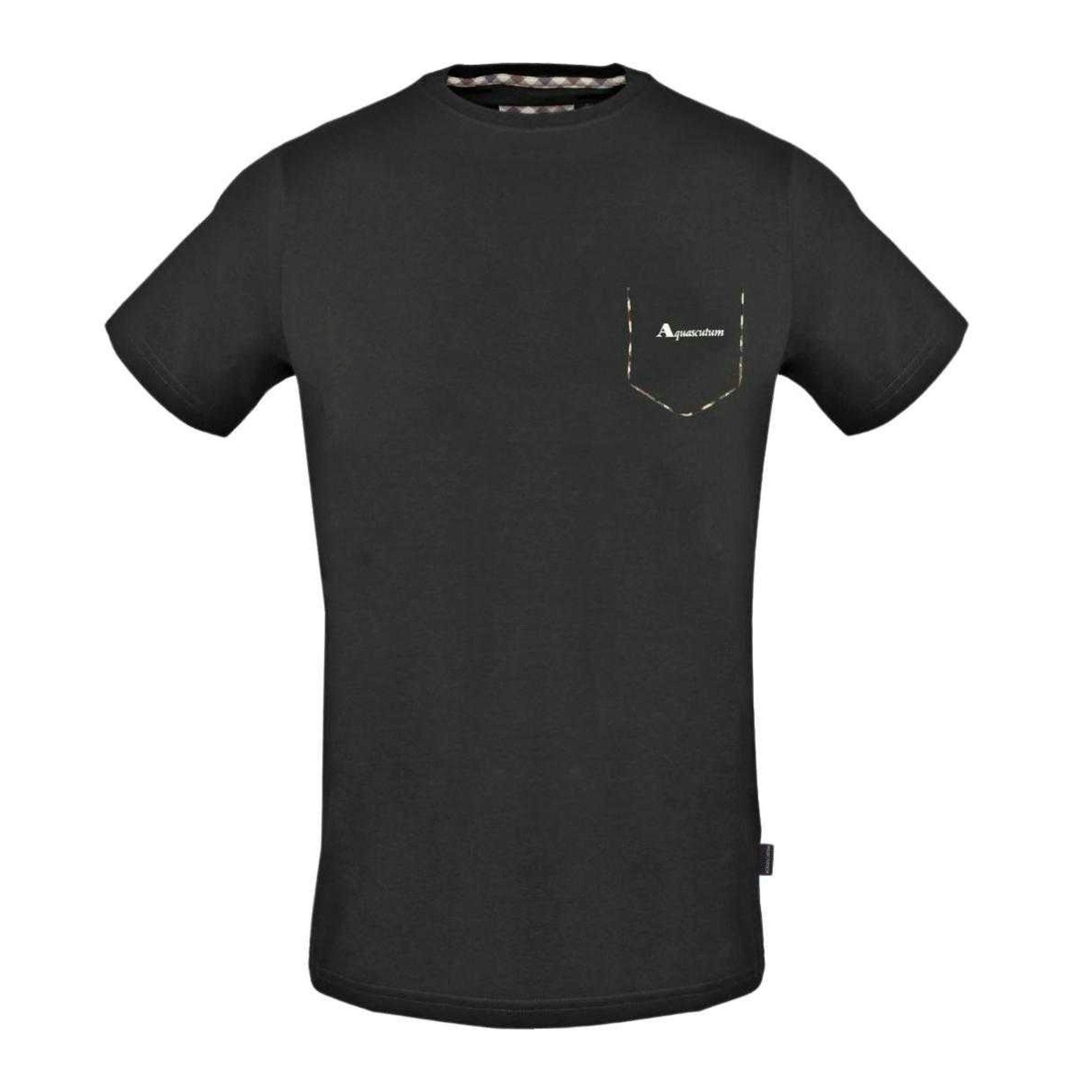 Aquascutum Mens Checked False Pocket T-Shirt , view 1 of 2