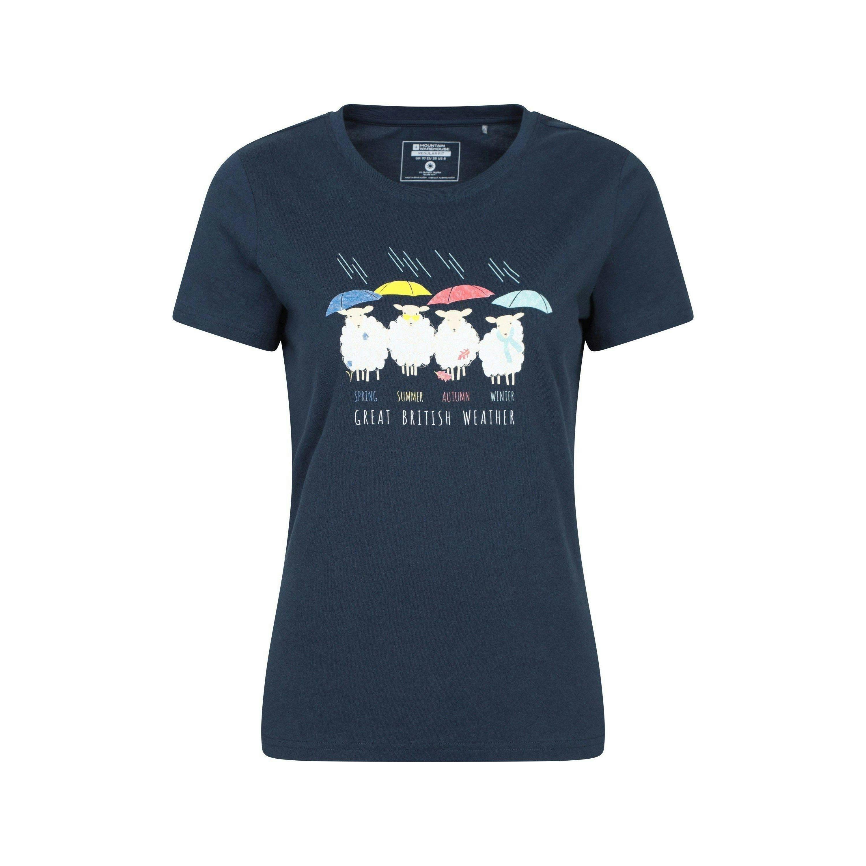 Mountain Warehouse Womens/Ladies Great British Weather T-Shirt , view 1 of 1