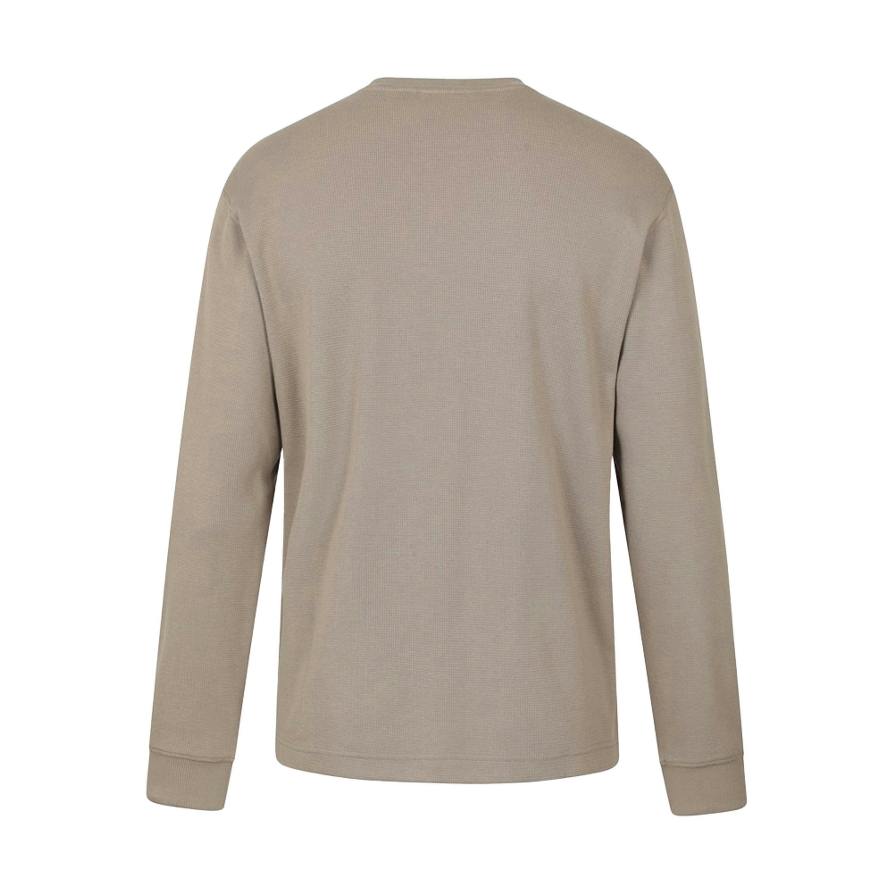 Mountain Warehouse Mens Tillsbury Textured Waffle Crew Neck Long-Sleeved Sweatshirt , view 2 of 3