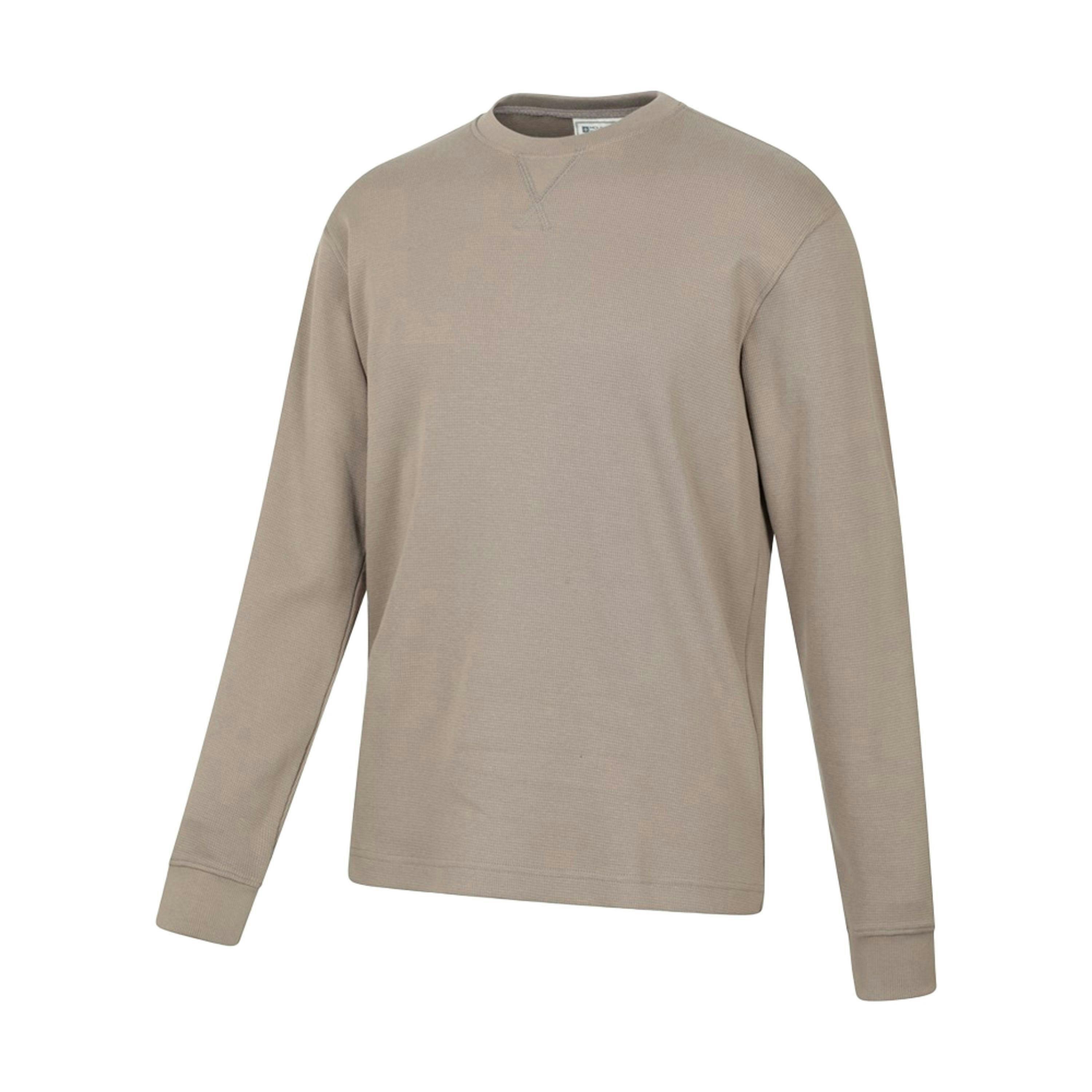 Mountain Warehouse Mens Tillsbury Textured Waffle Crew Neck Long-Sleeved Sweatshirt , view 3 of 3