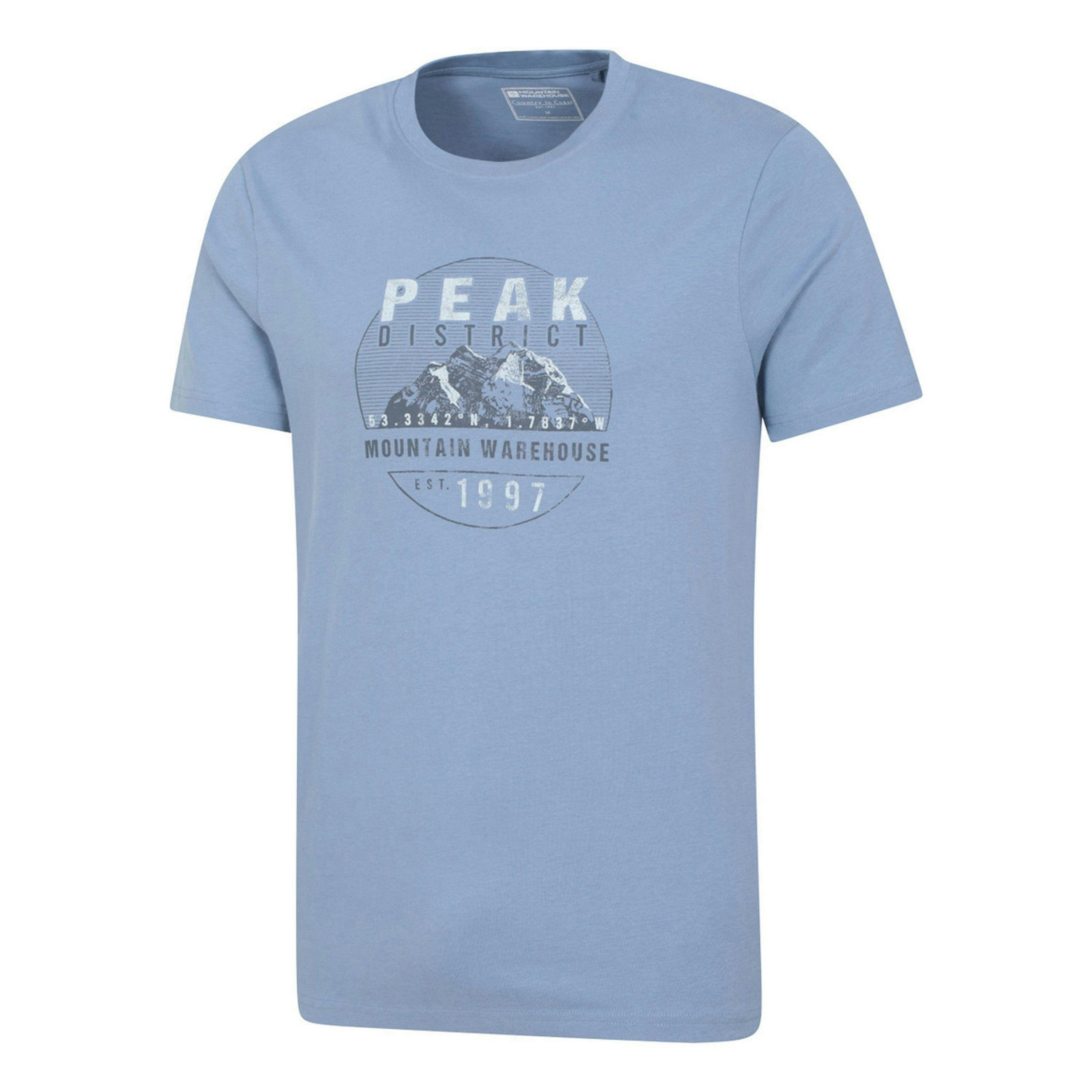 Mountain Warehouse Mens Peak District Short-Sleeved T-Shirt , view 3 of 4