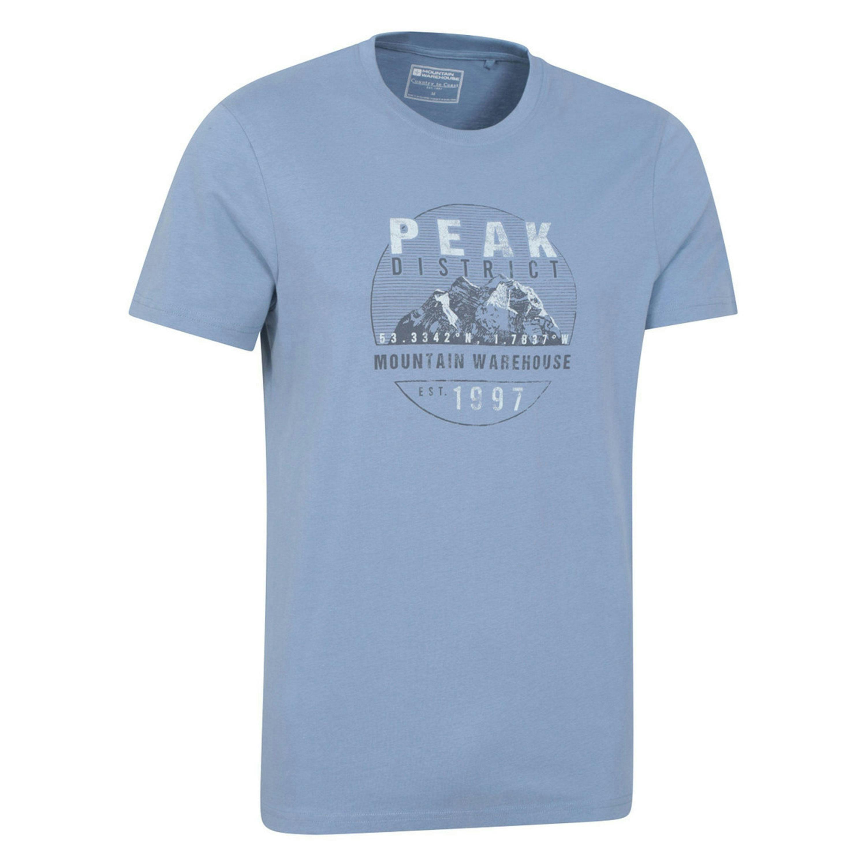 Mountain Warehouse Mens Peak District Short-Sleeved T-Shirt , view 4 of 4