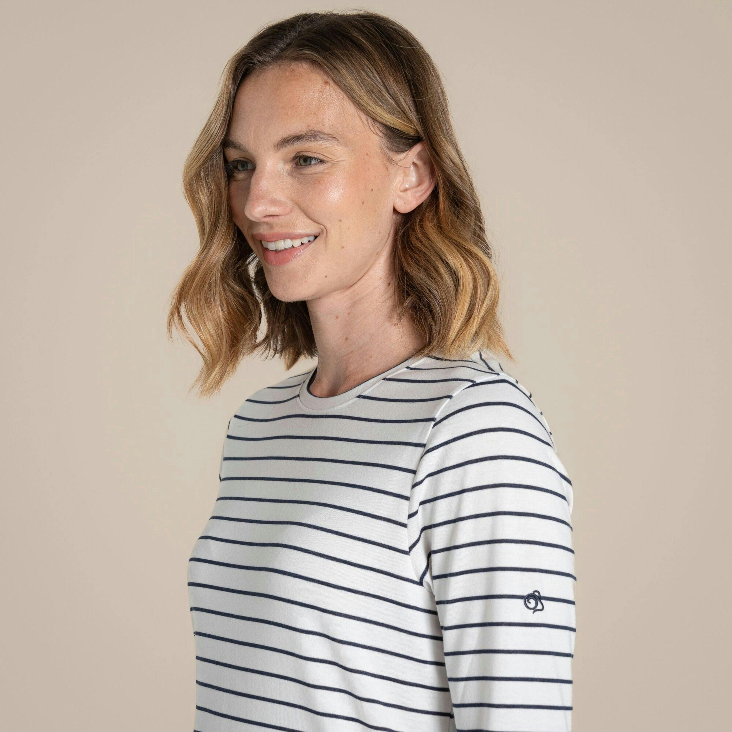 Craghoppers Womens/Ladies Akona Stripe Nosilife Long-Sleeved T-Shirt , view 2 of 5