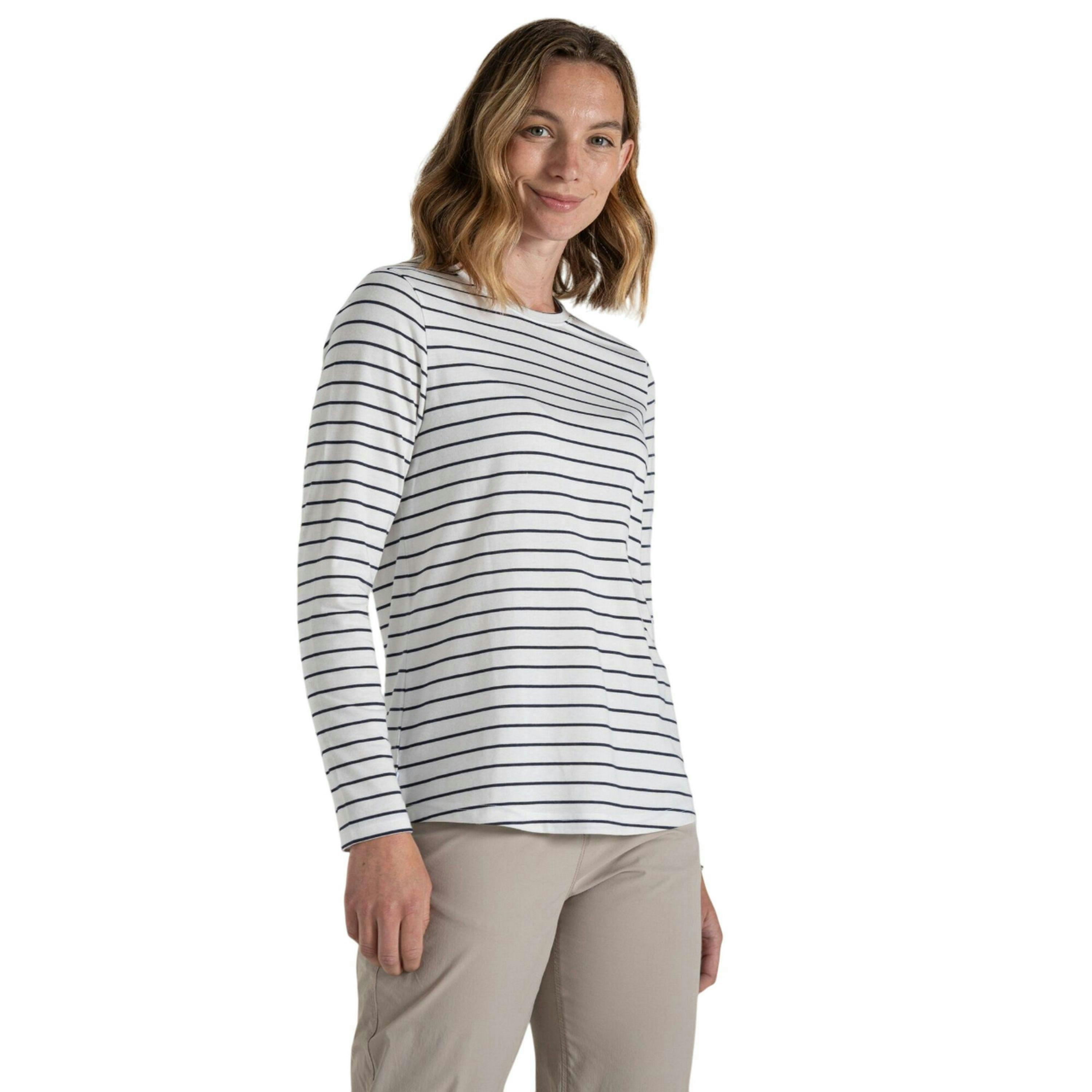 Craghoppers Womens/Ladies Akona Stripe Nosilife Long-Sleeved T-Shirt , view 4 of 5