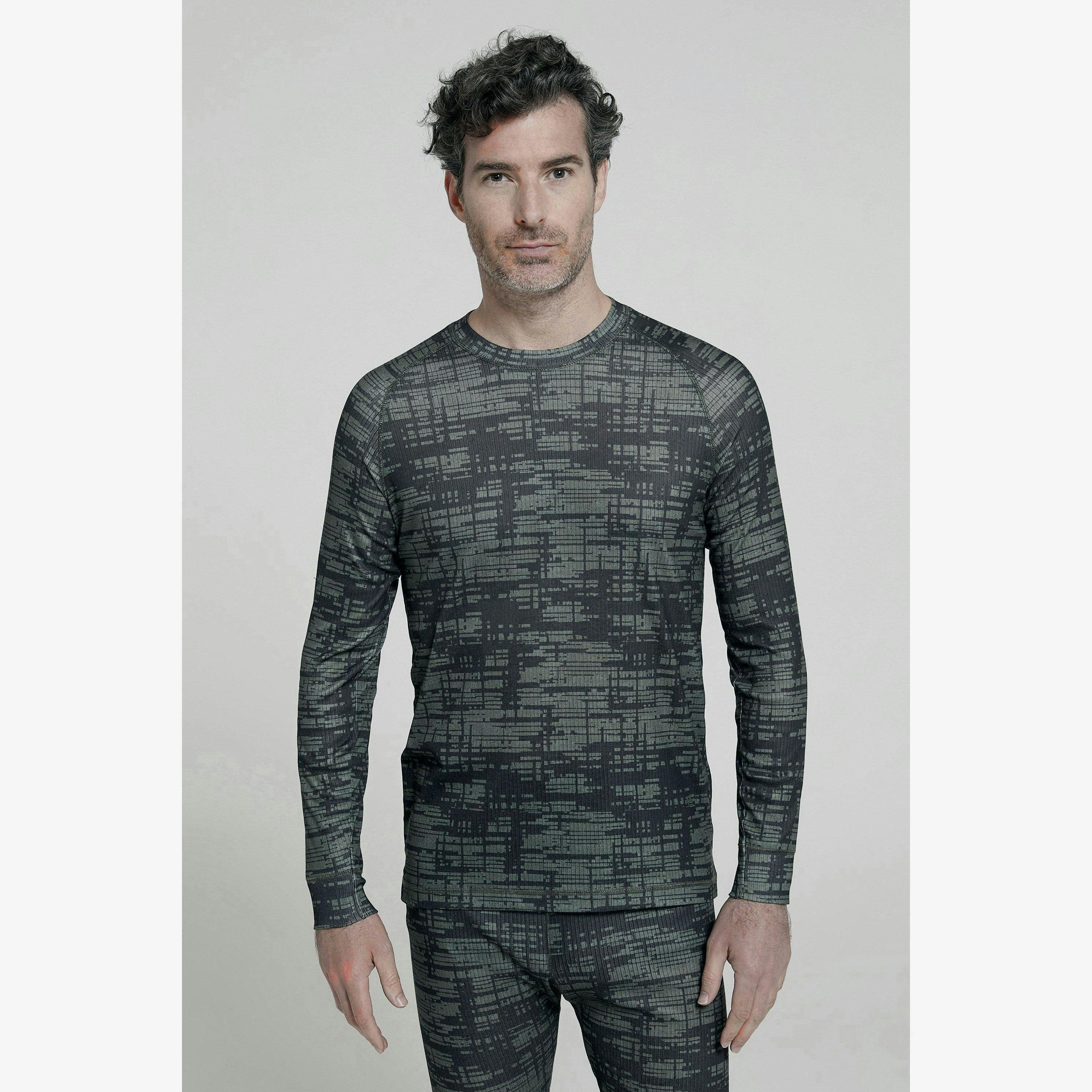 Mountain Warehouse Mens Talus Camouflage Thermal Top , view 1 of 1