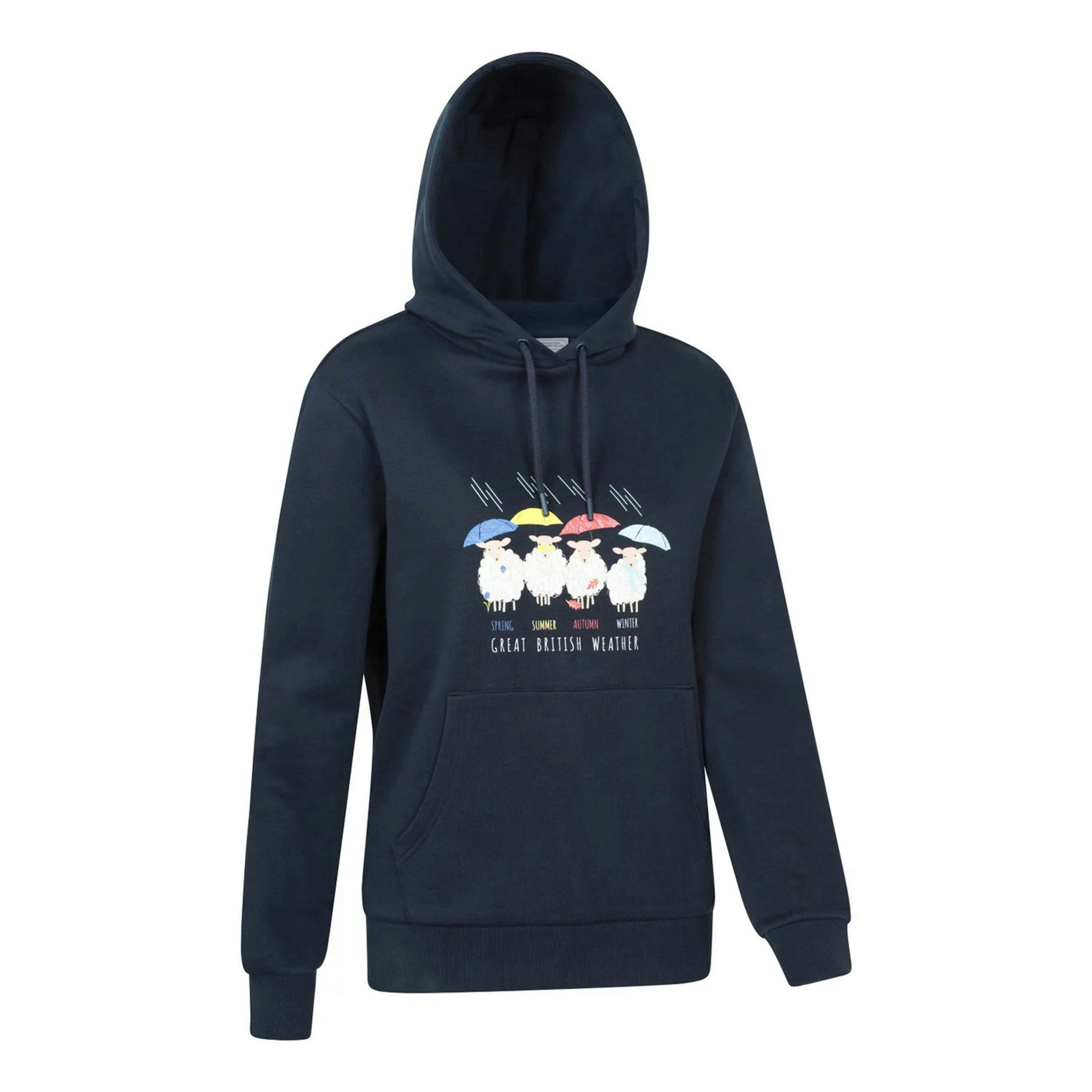 Mountain Warehouse Womens/Ladies Great British Weather Regular Hoodie , view 4 of 4