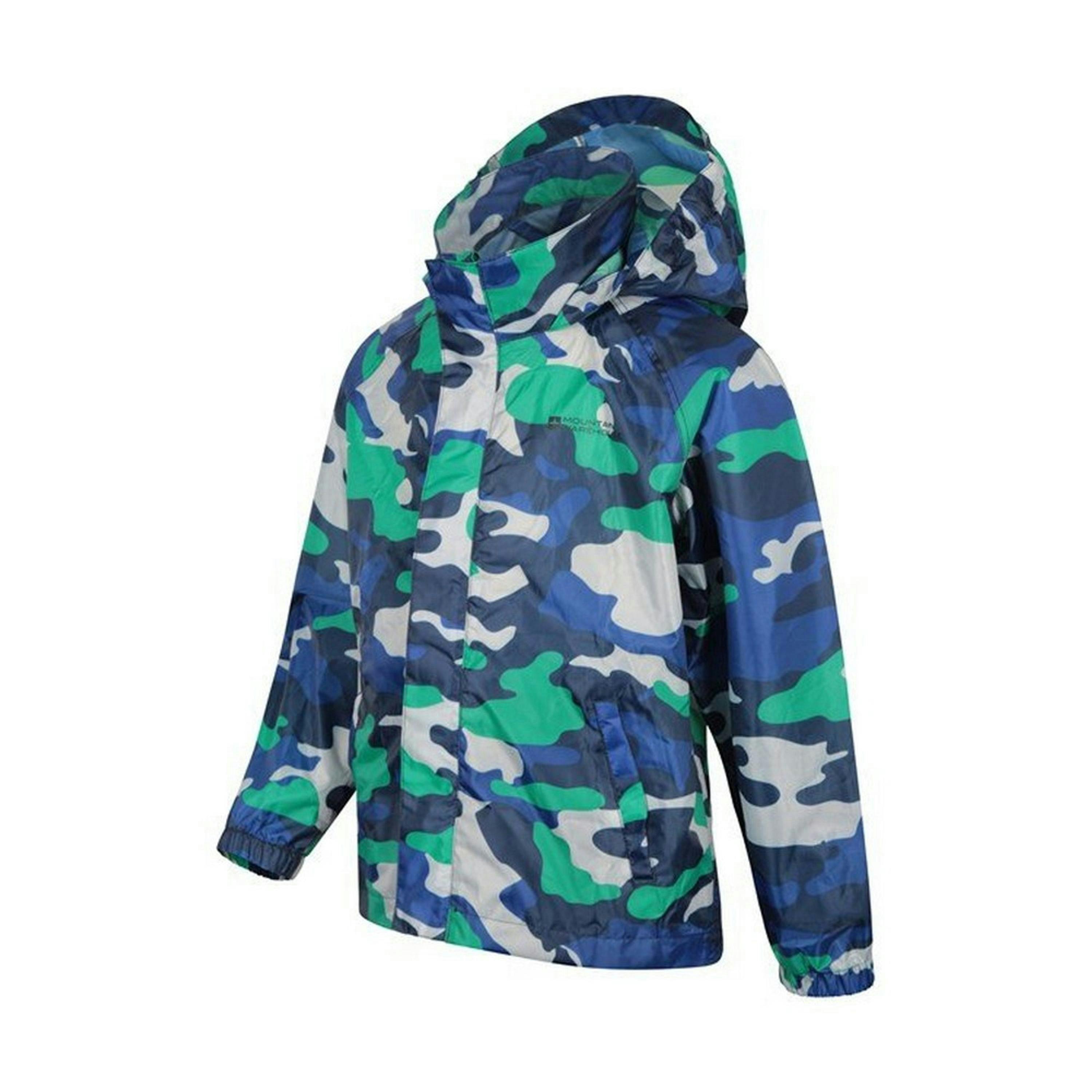 Mountain Warehouse Childrens/Kids Pakka Camo Waterproof Jacket , view 3 of 6