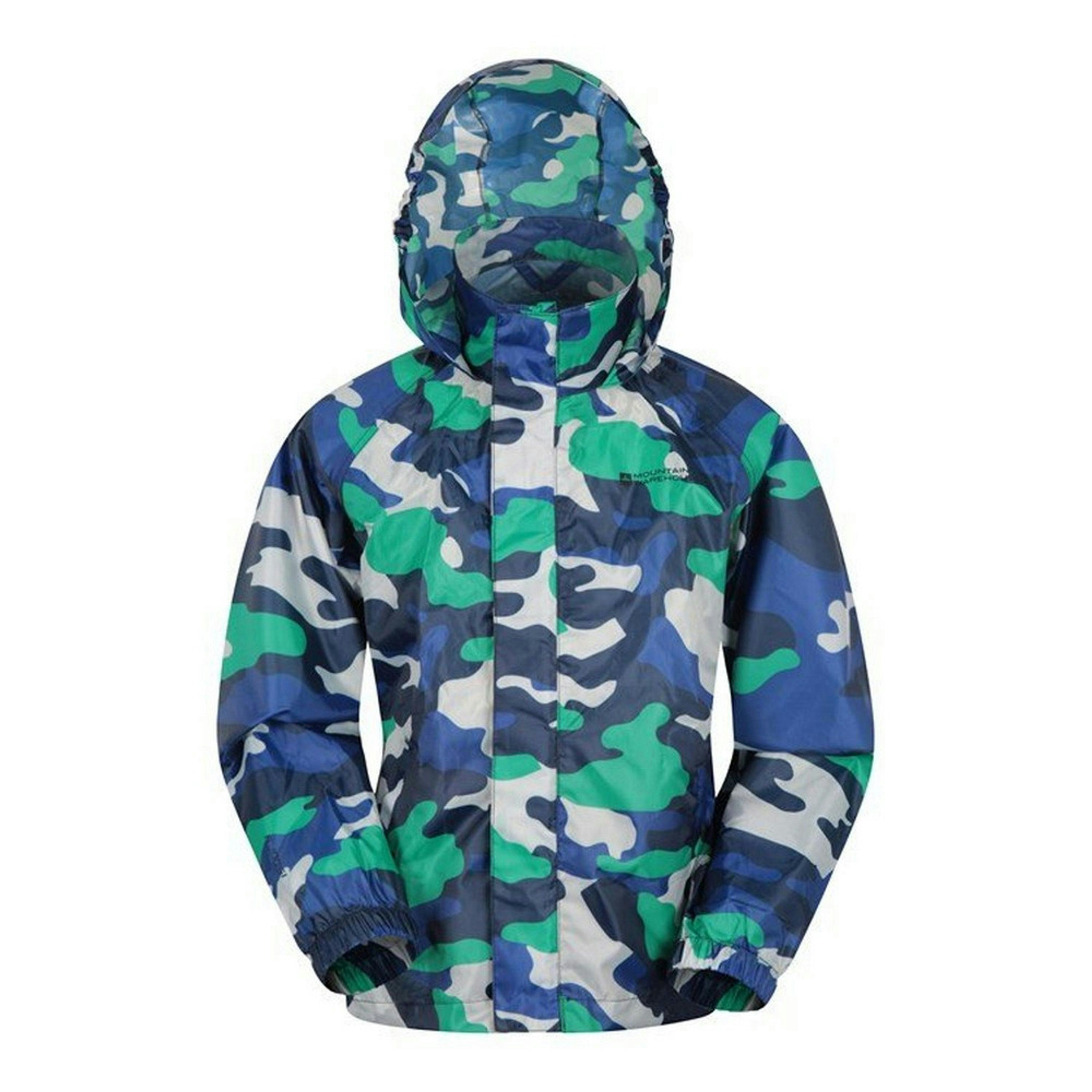 Mountain Warehouse Childrens/Kids Pakka Camo Waterproof Jacket , view 1 of 6