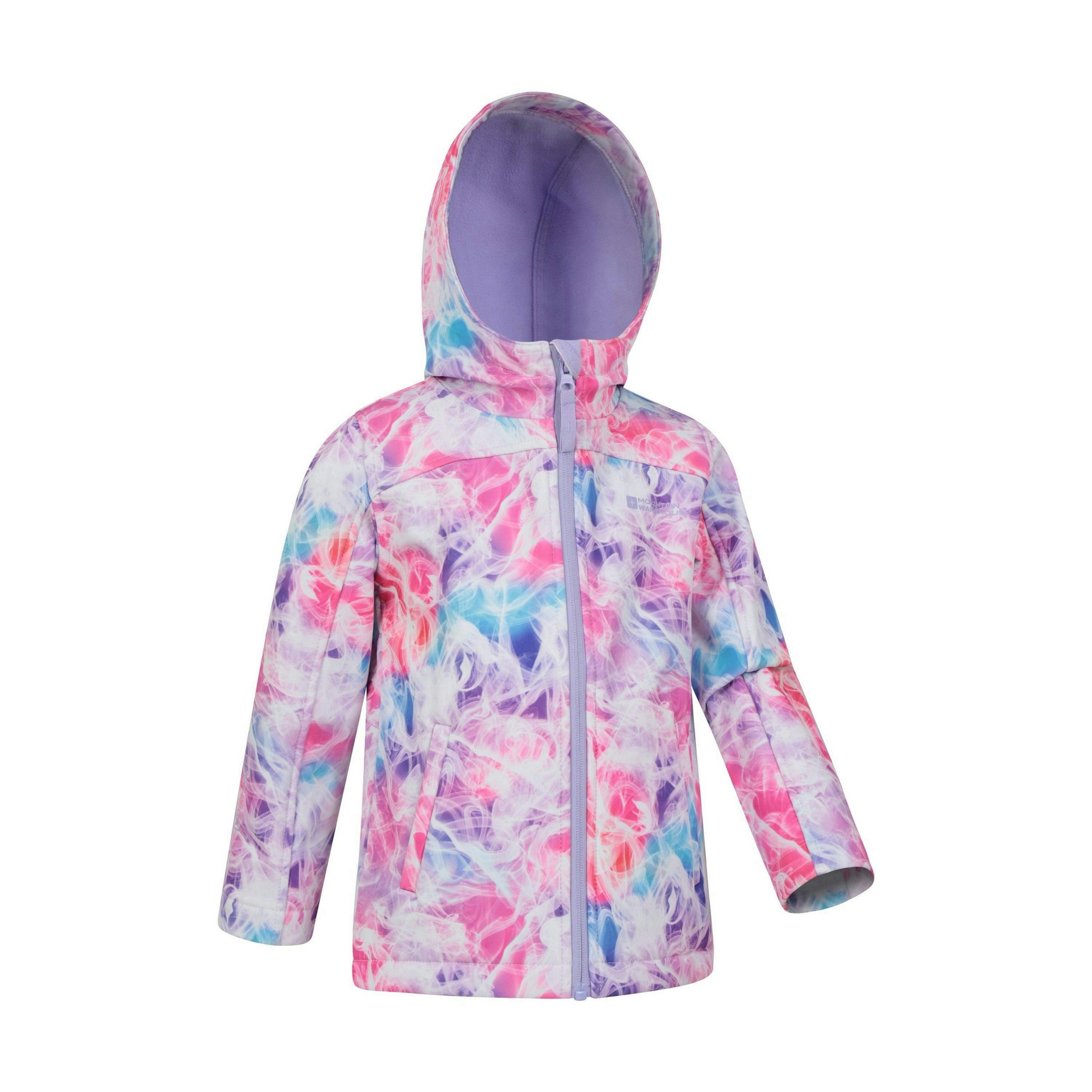 Mountain Warehouse Childrens/Kids Patterned Water Resistant Soft Shell Jacket , view 4 of 4