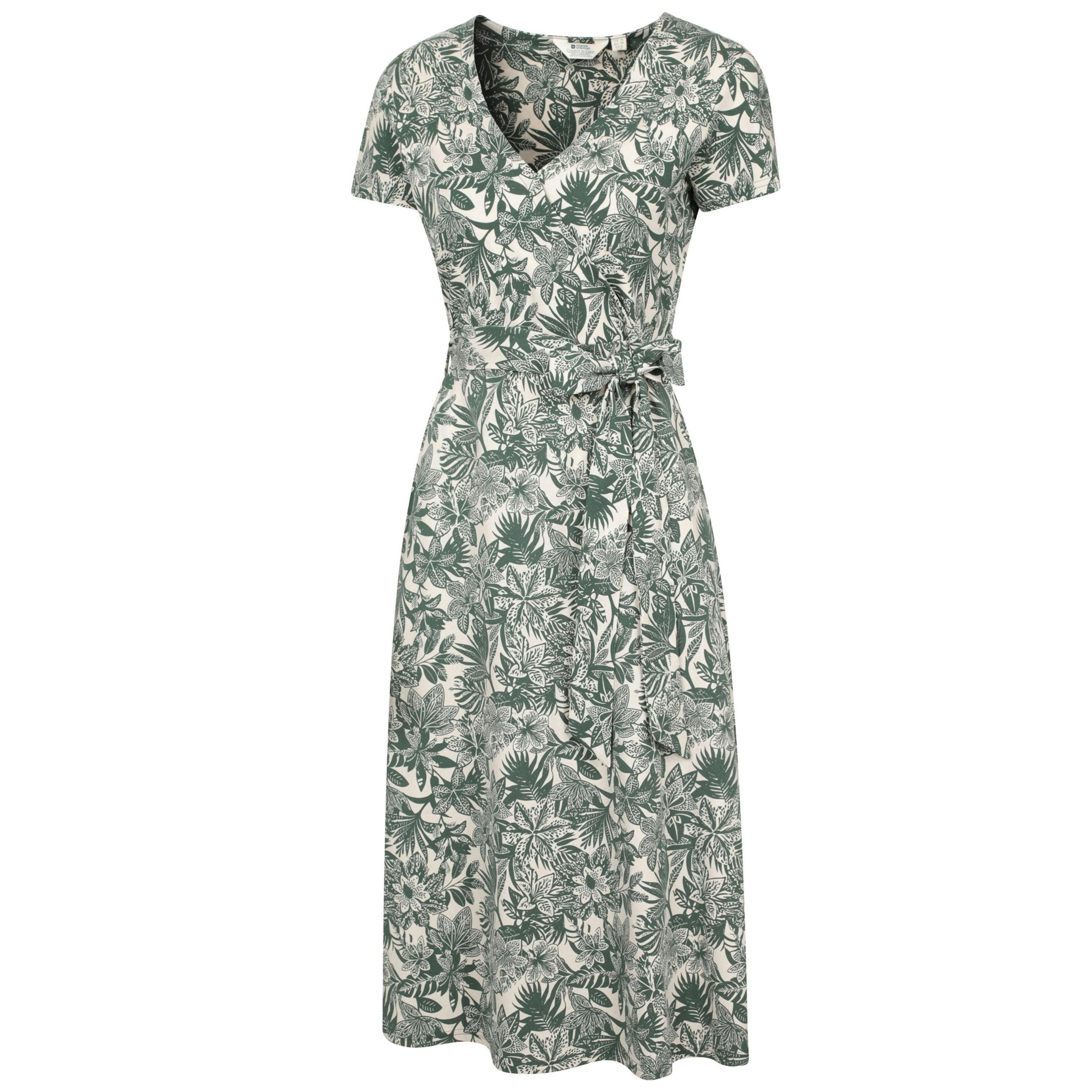 Mountain Warehouse Womens/Ladies Santorini Floral Wrap Midi Dress , view 3 of 4