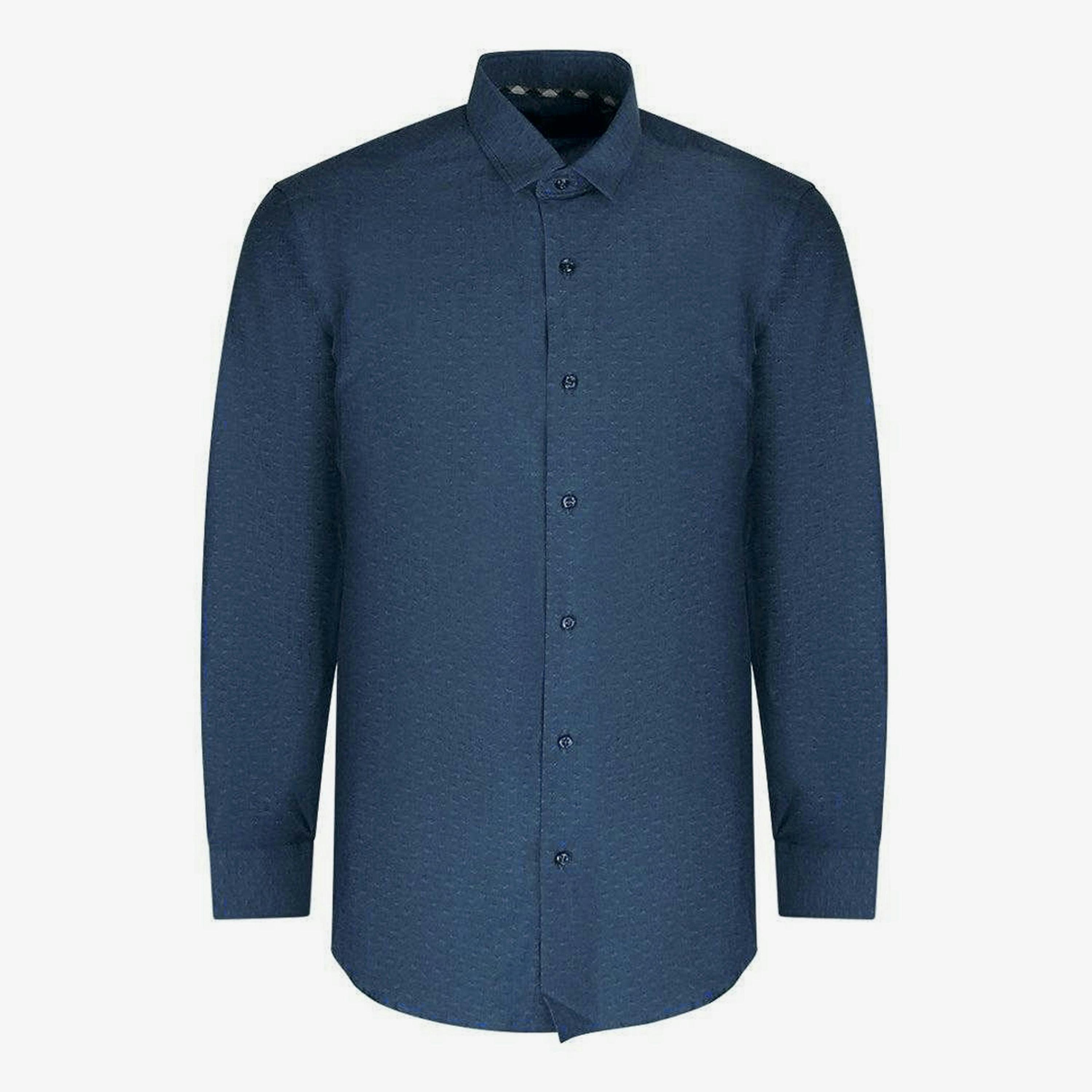 Aquascutum Mens Textured Long-Sleeved Shirt , view 1 of 1