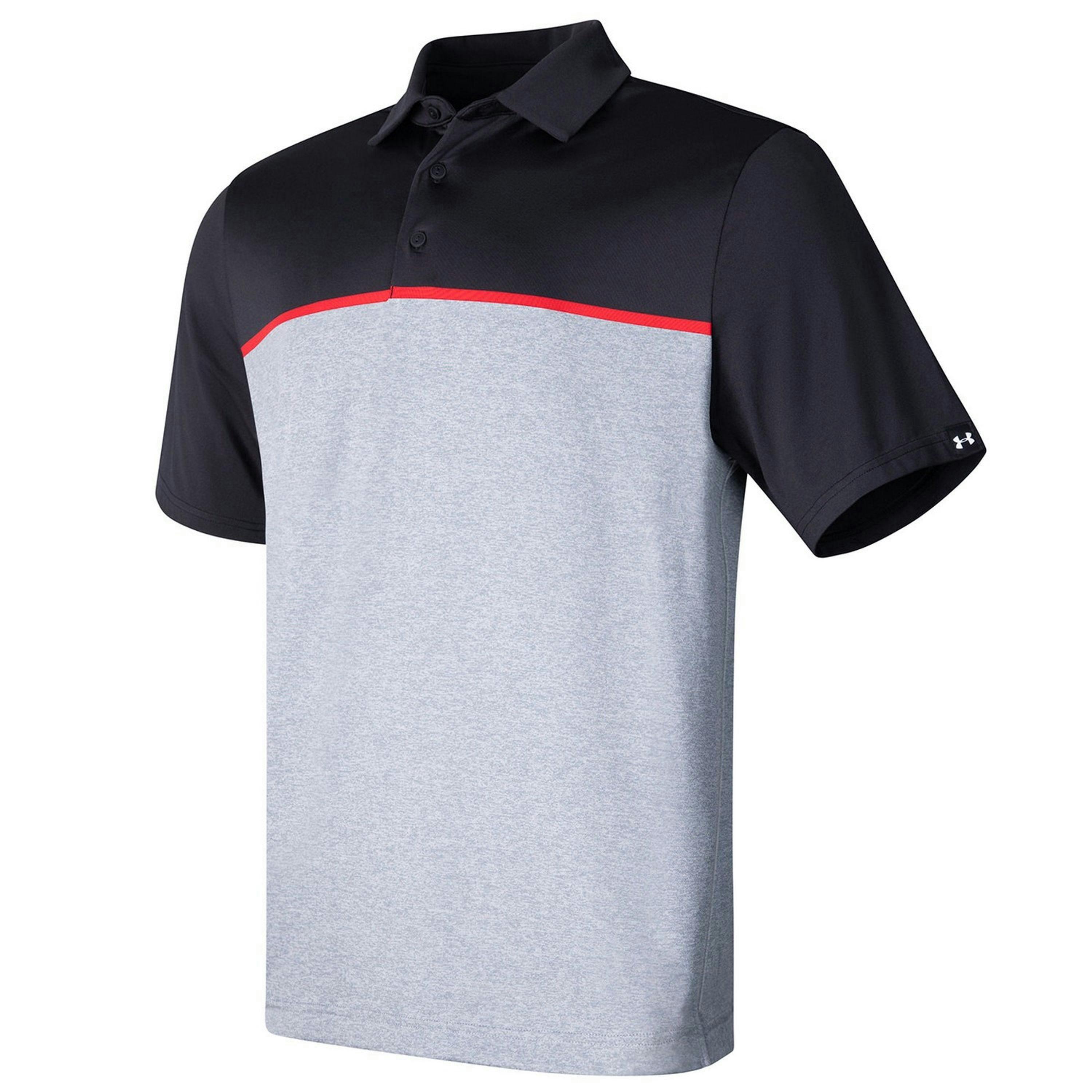 Under Armour Mens Playoff 3.0 Stripe Polo Shirt , view 1 of 3