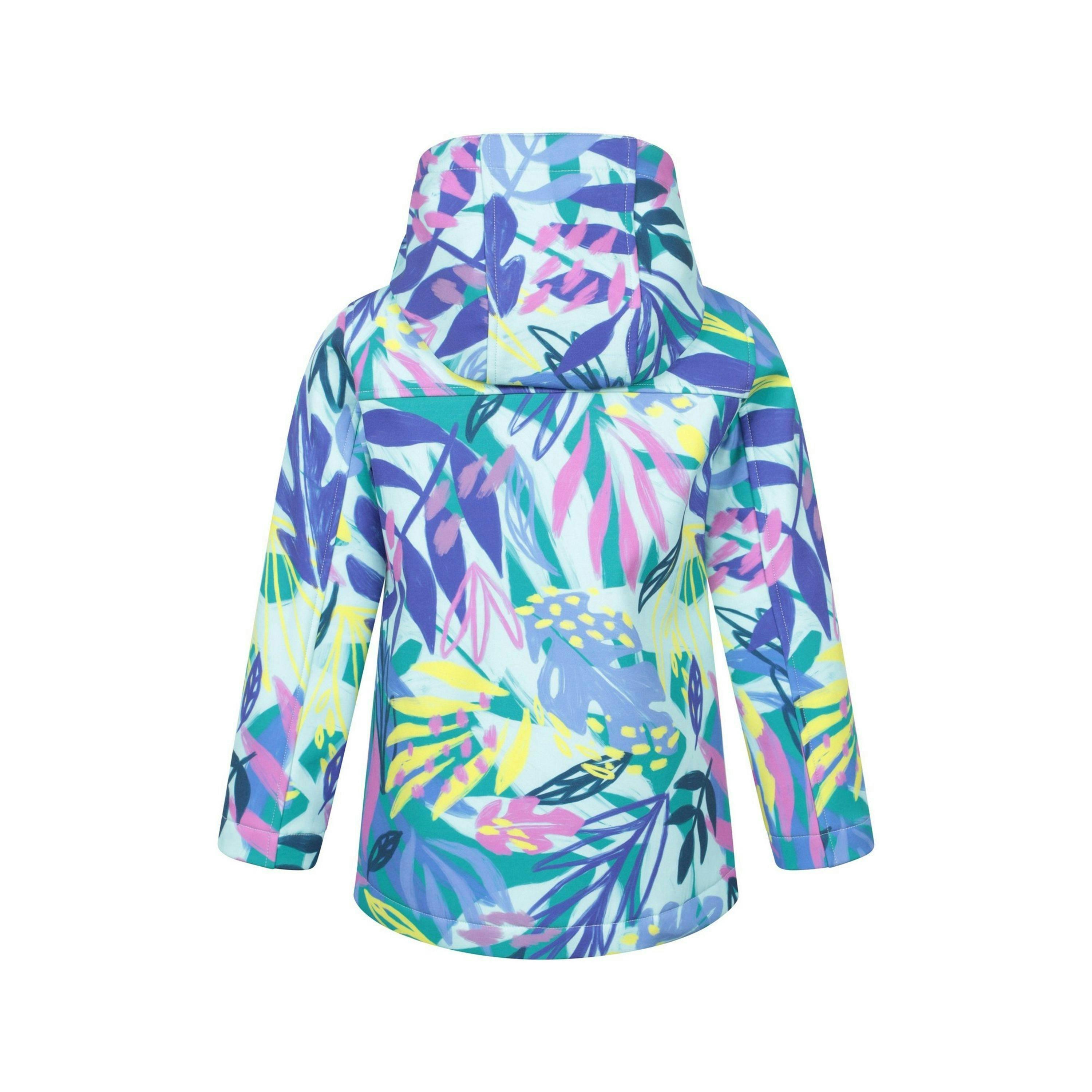 Mountain Warehouse Childrens/Kids Exodus Printed Water Resistant Soft Shell Jacket , view 2 of 4