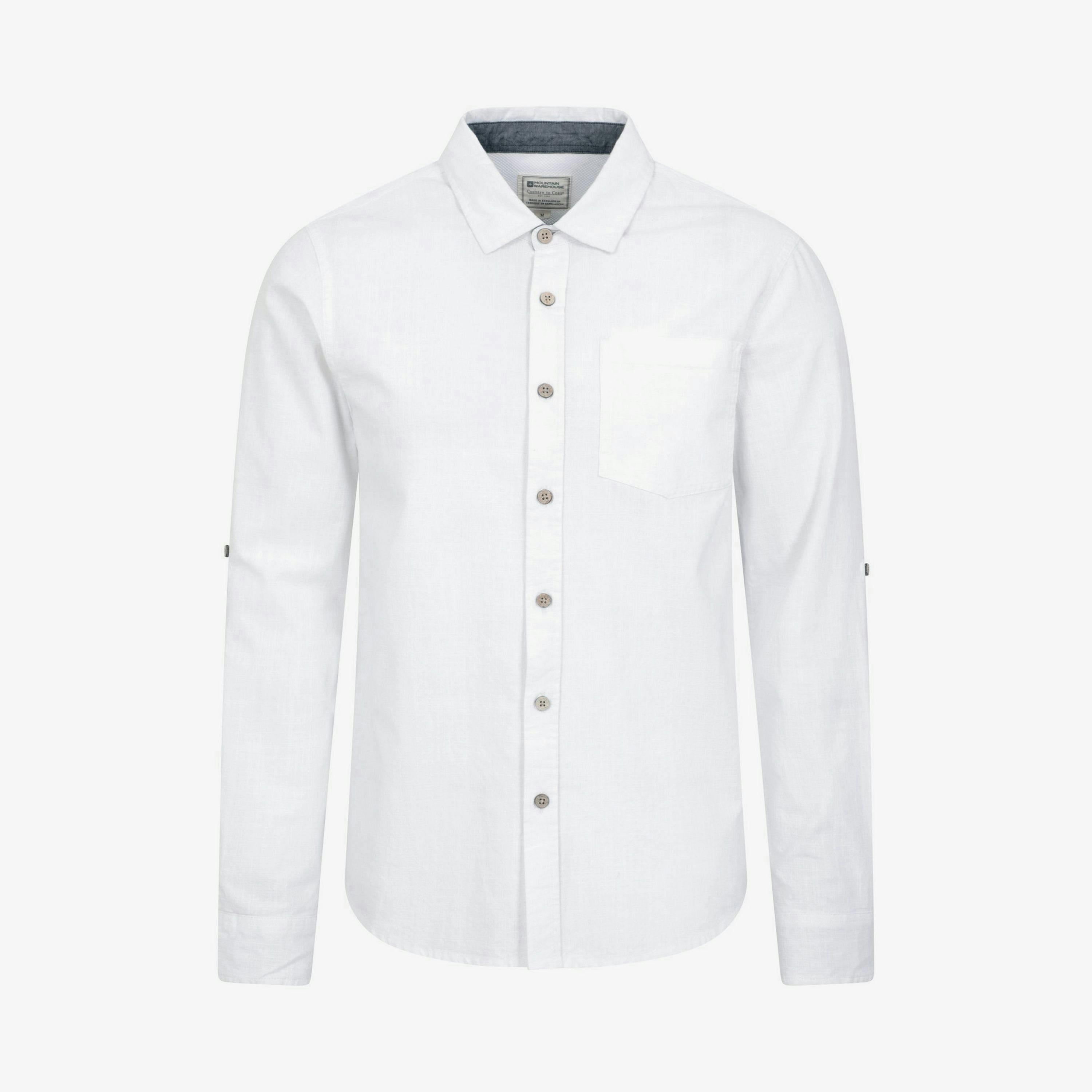 Mountain Warehouse Mens Coconut Textured Long-Sleeved Shirt , view 1 of 4