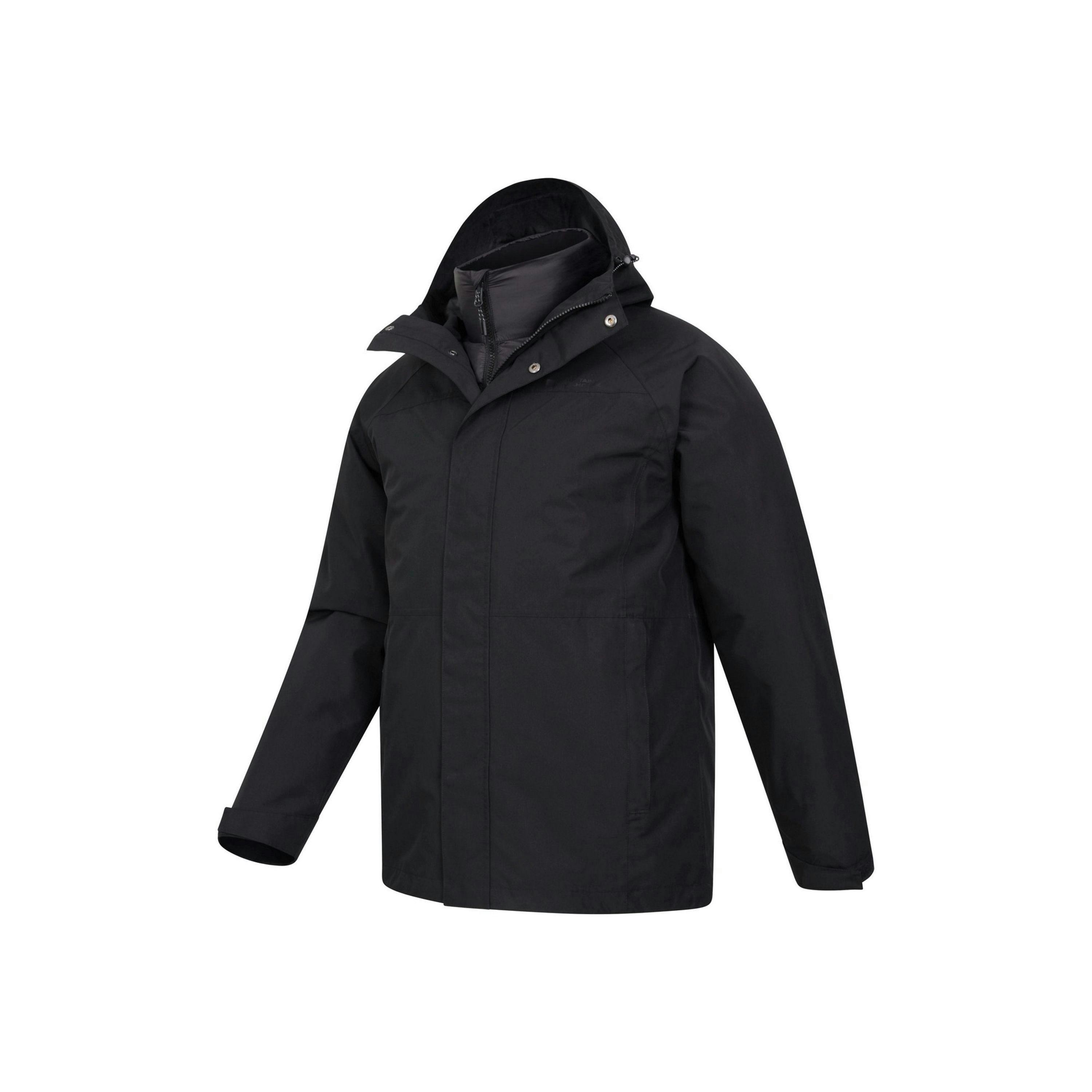 Mountain Warehouse Mens Alaskan 3 In 1 Waterproof Jacket , view 4 of 6
