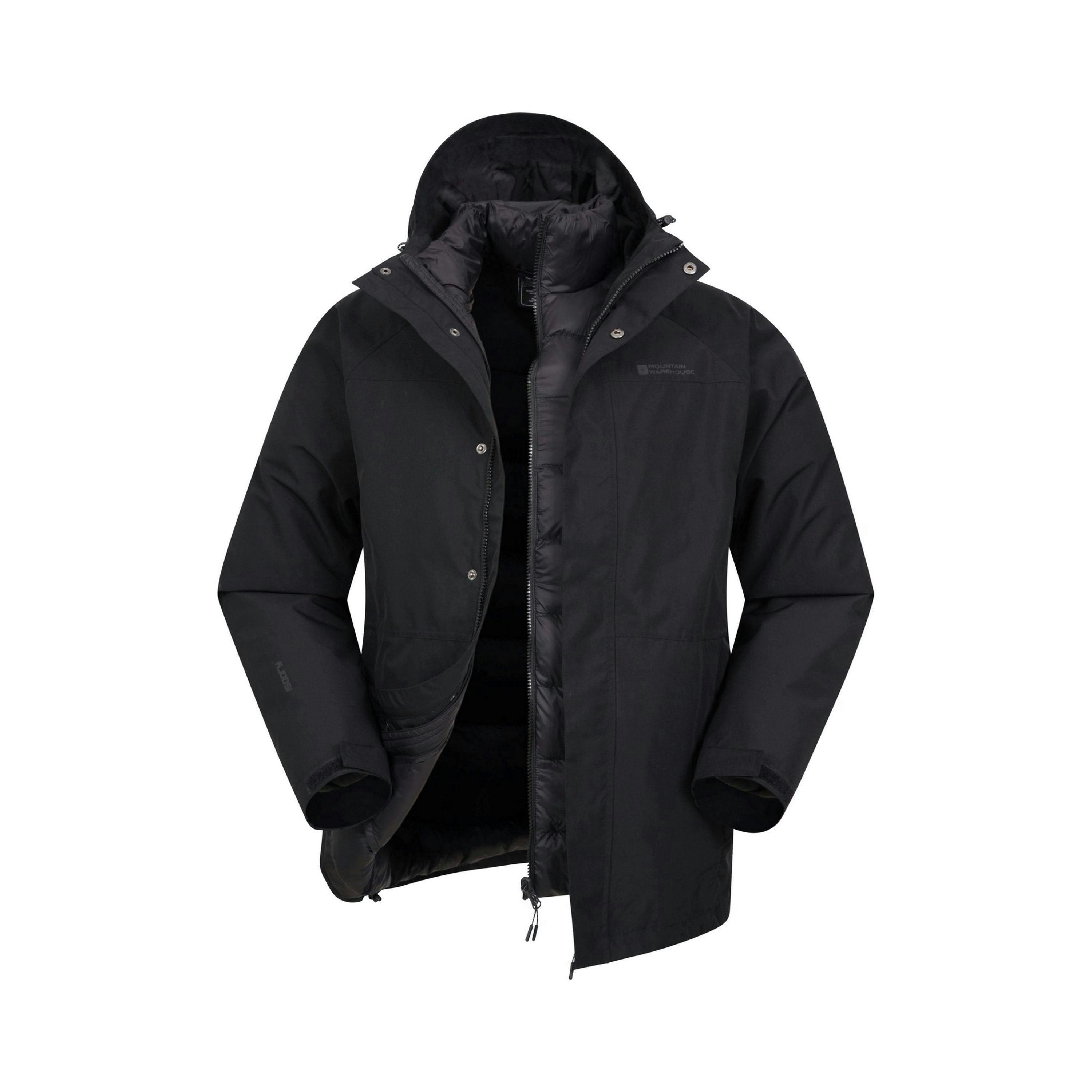 Mountain Warehouse Mens Alaskan 3 In 1 Waterproof Jacket , view 6 of 6
