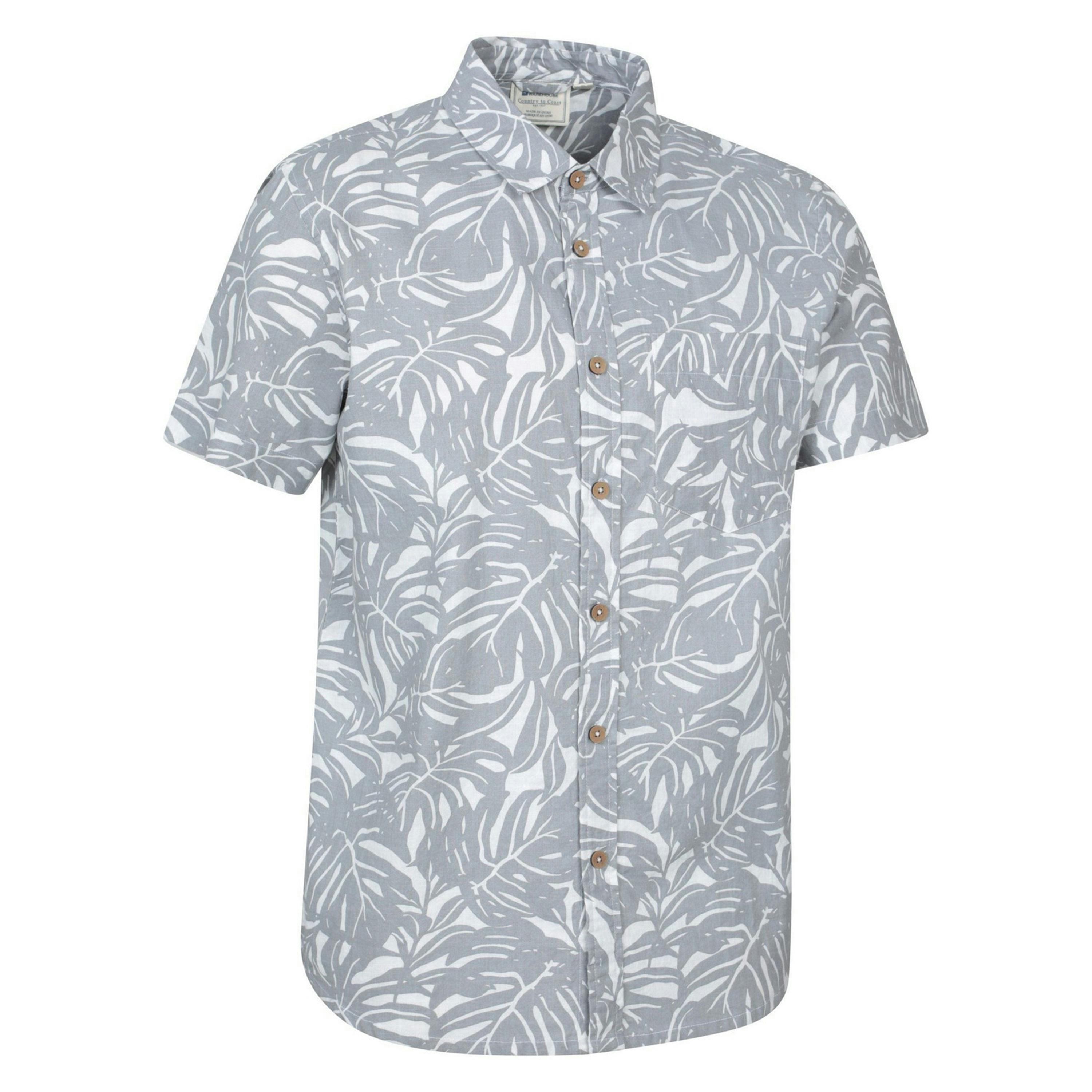 Mountain Warehouse Mens Tropical Short-Sleeved Shirt , view 3 of 4