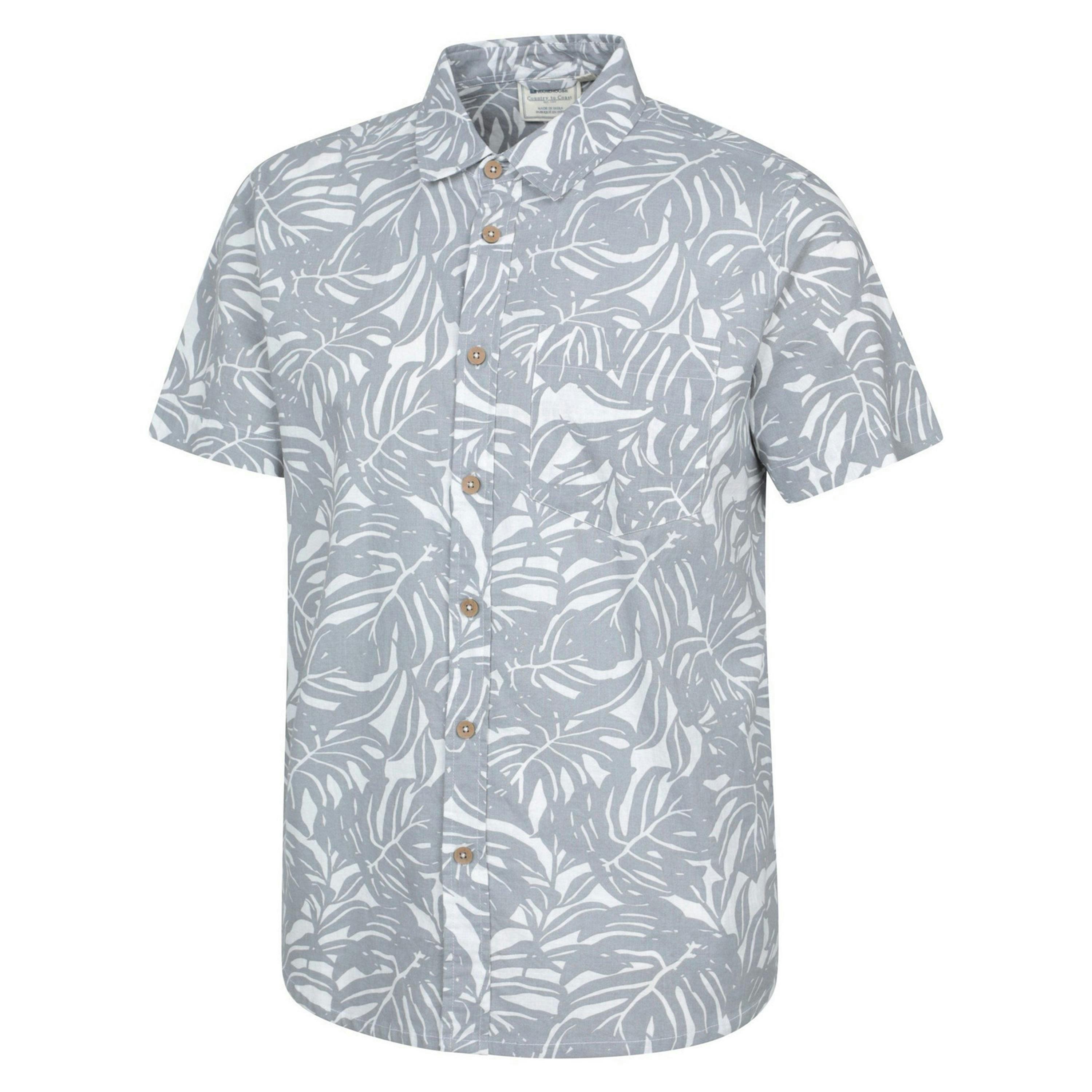 Mountain Warehouse Mens Tropical Short-Sleeved Shirt , view 4 of 4