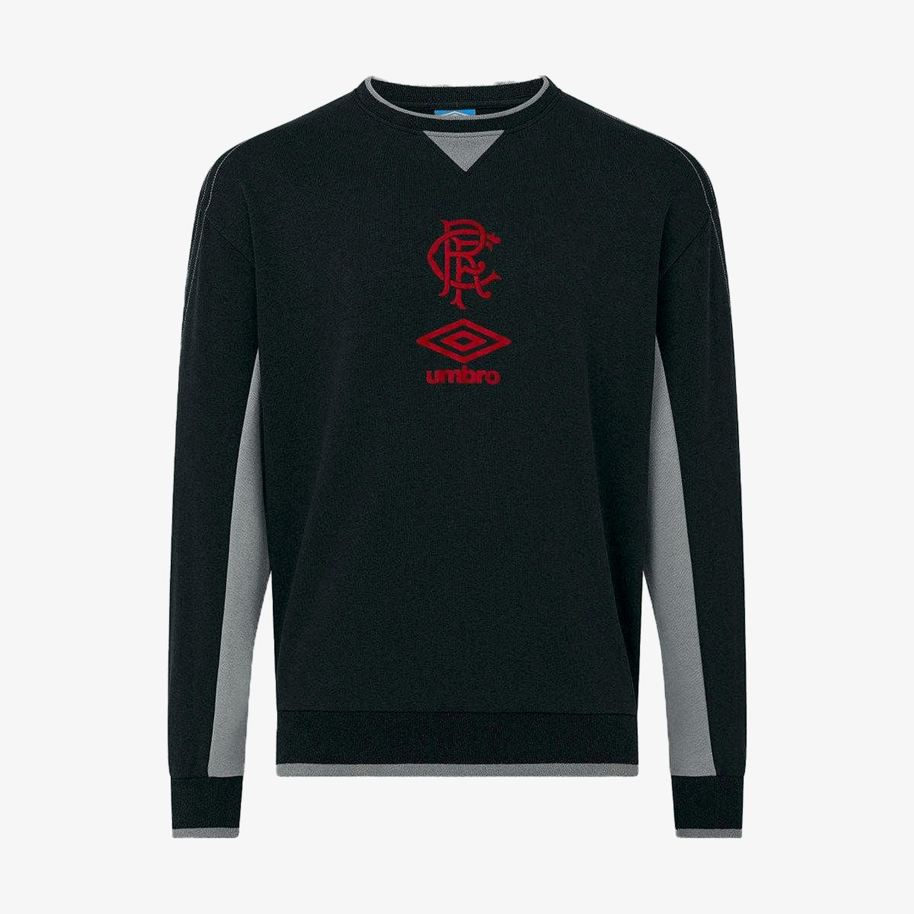 Umbro Mens Rangers FC Crew Neck Travel Sweatshirt , view 1 of 1