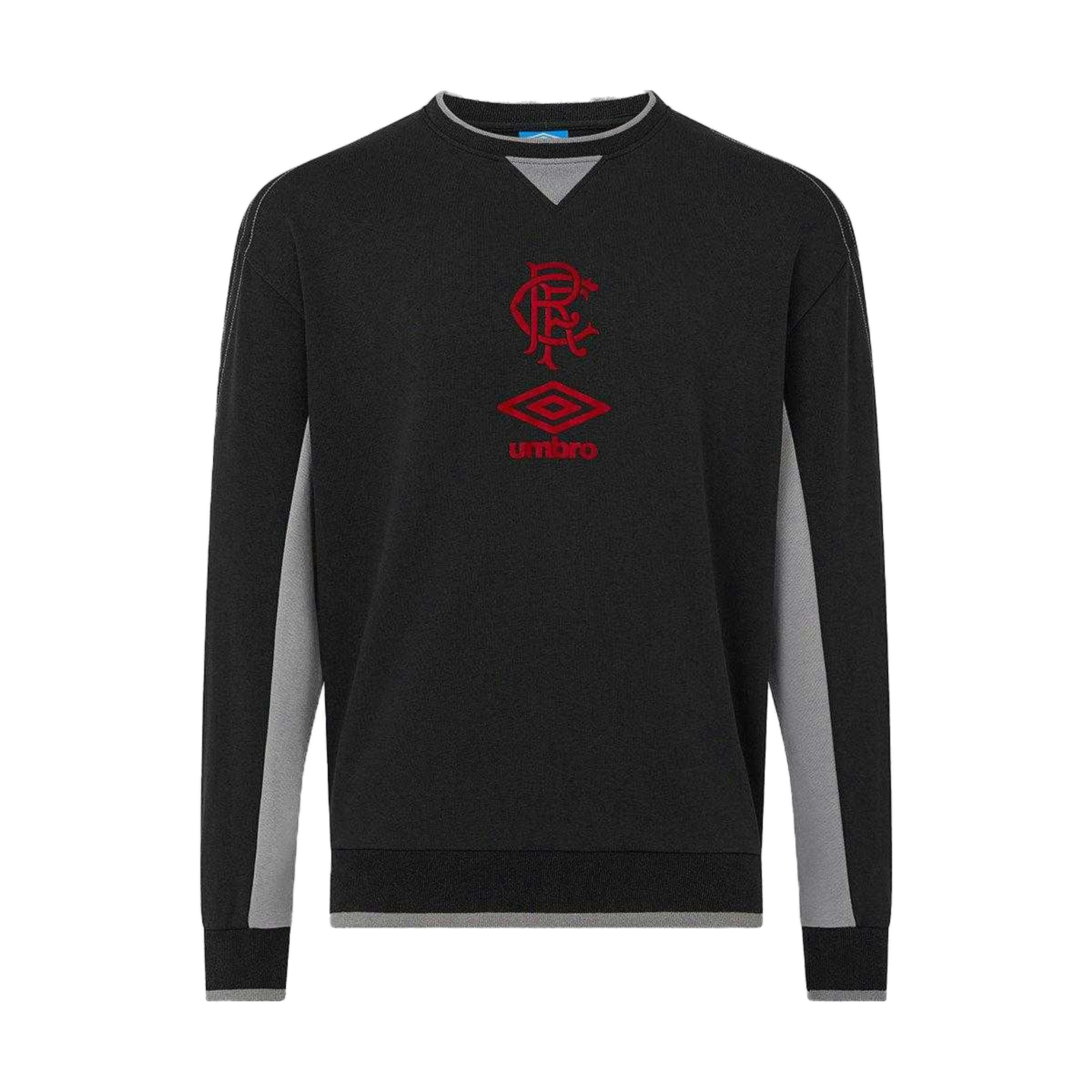 Umbro Mens Rangers FC Crew Neck Travel Sweatshirt , view 1 of 3