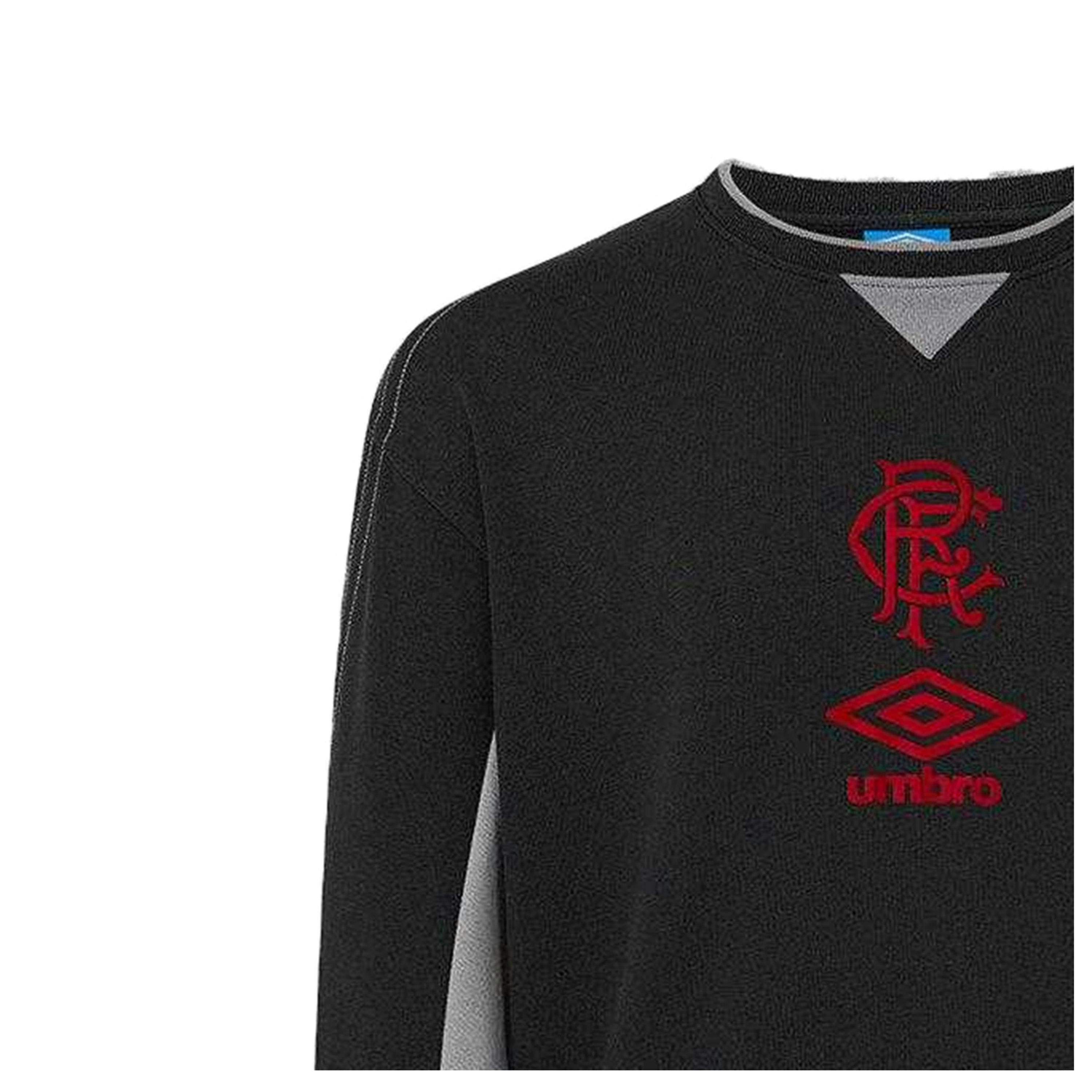 Umbro Mens Rangers FC Crew Neck Travel Sweatshirt , view 3 of 3
