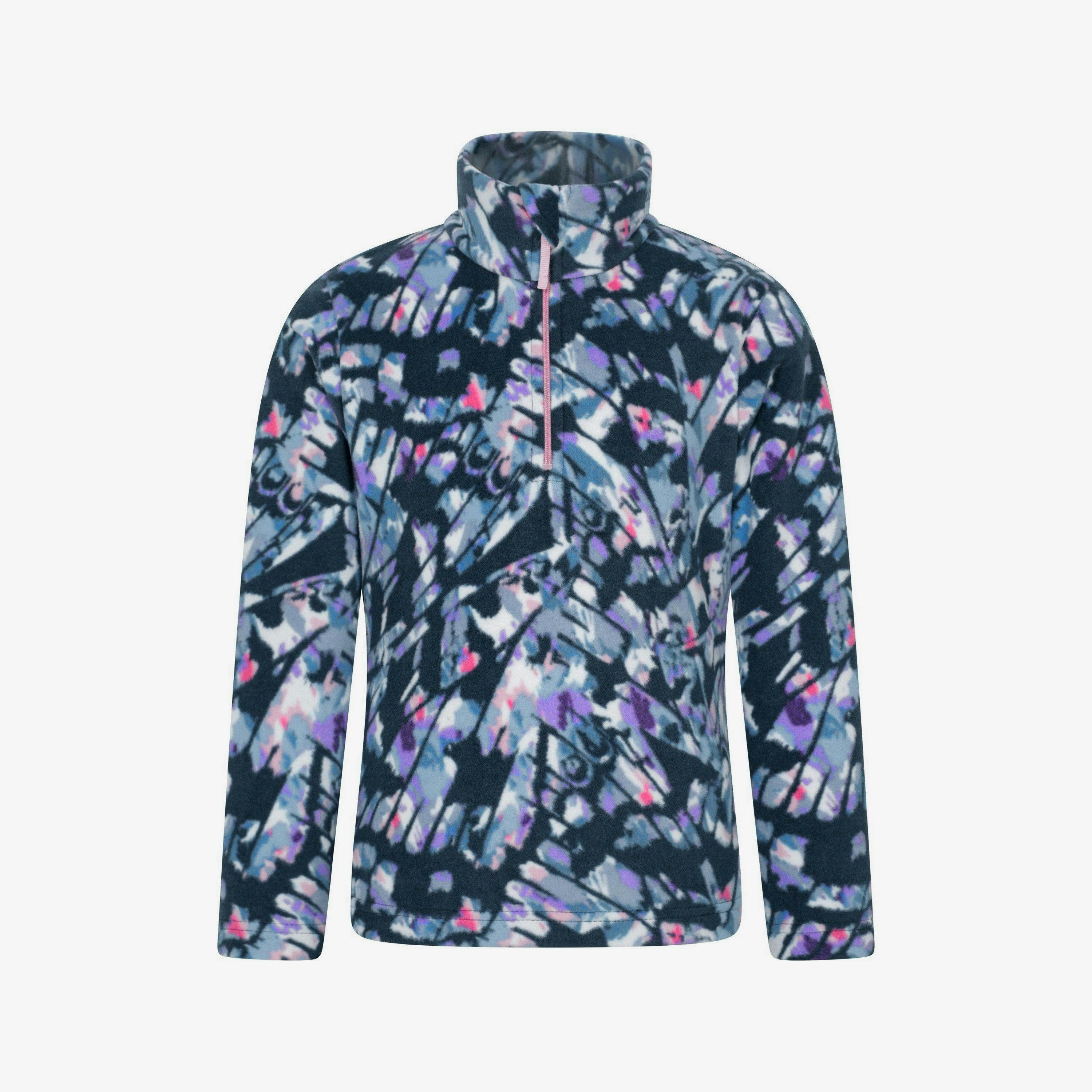 Mountain Warehouse Childrens/Kids Endeavour Abstract Half Zip Fleece Top , view 1 of 1