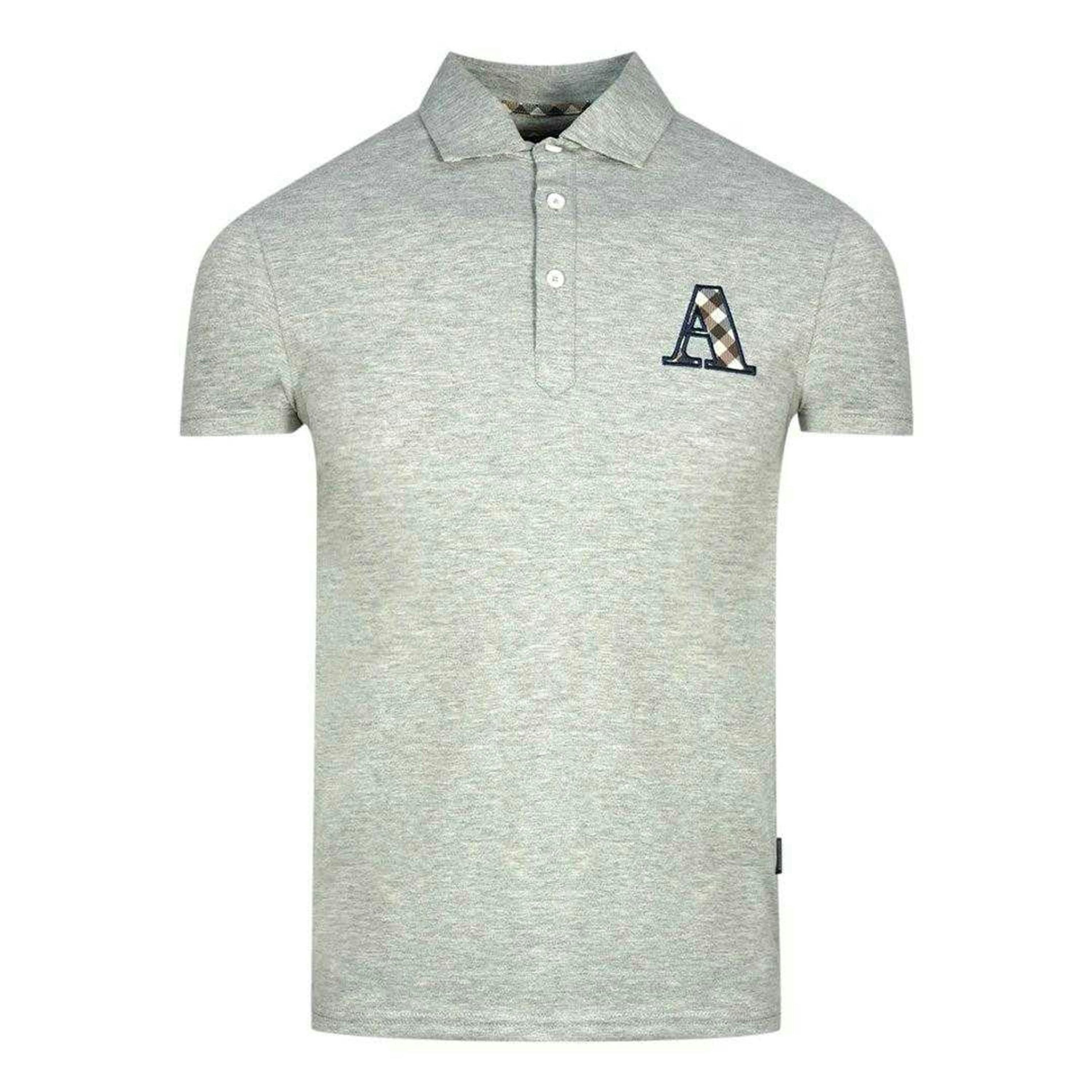 Aquascutum Unisex Adult Checked Logo Polo Shirt , view 1 of 2