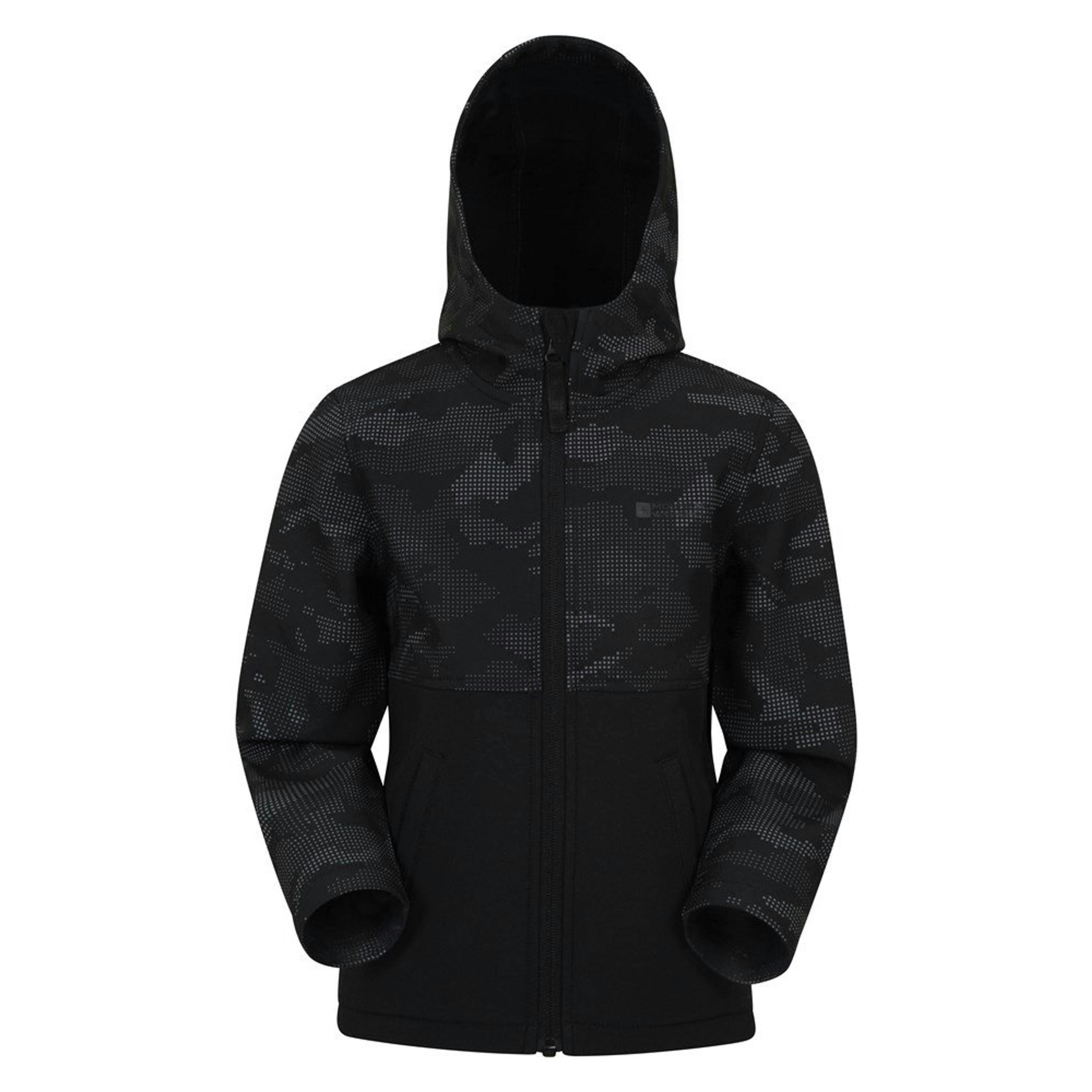 Mountain Warehouse Childrens/Kids Exodus Camo Soft Shell Jacket , view 1 of 5