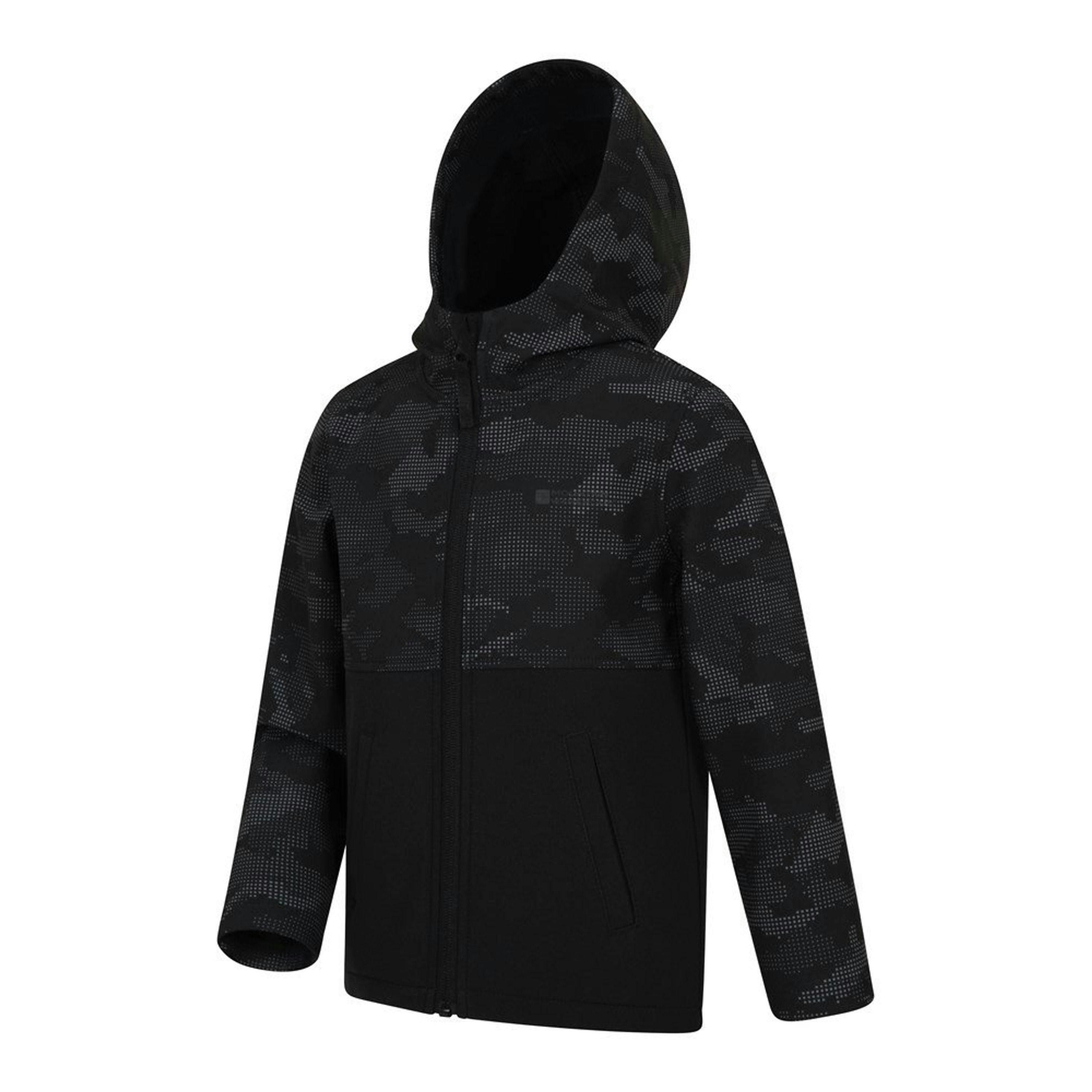 Mountain Warehouse Childrens/Kids Exodus Camo Soft Shell Jacket , view 3 of 5