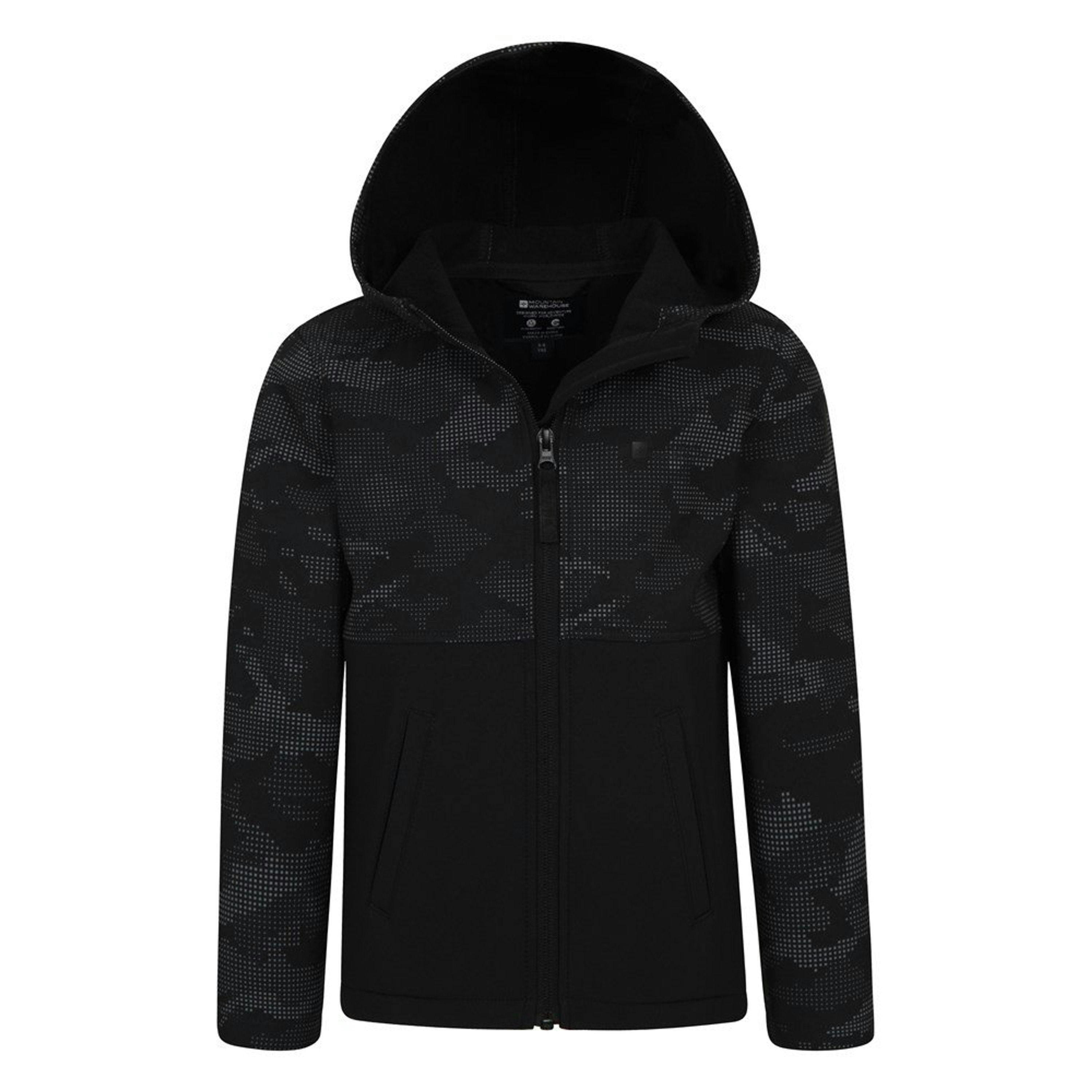 Mountain Warehouse Childrens/Kids Exodus Camo Soft Shell Jacket , view 5 of 5