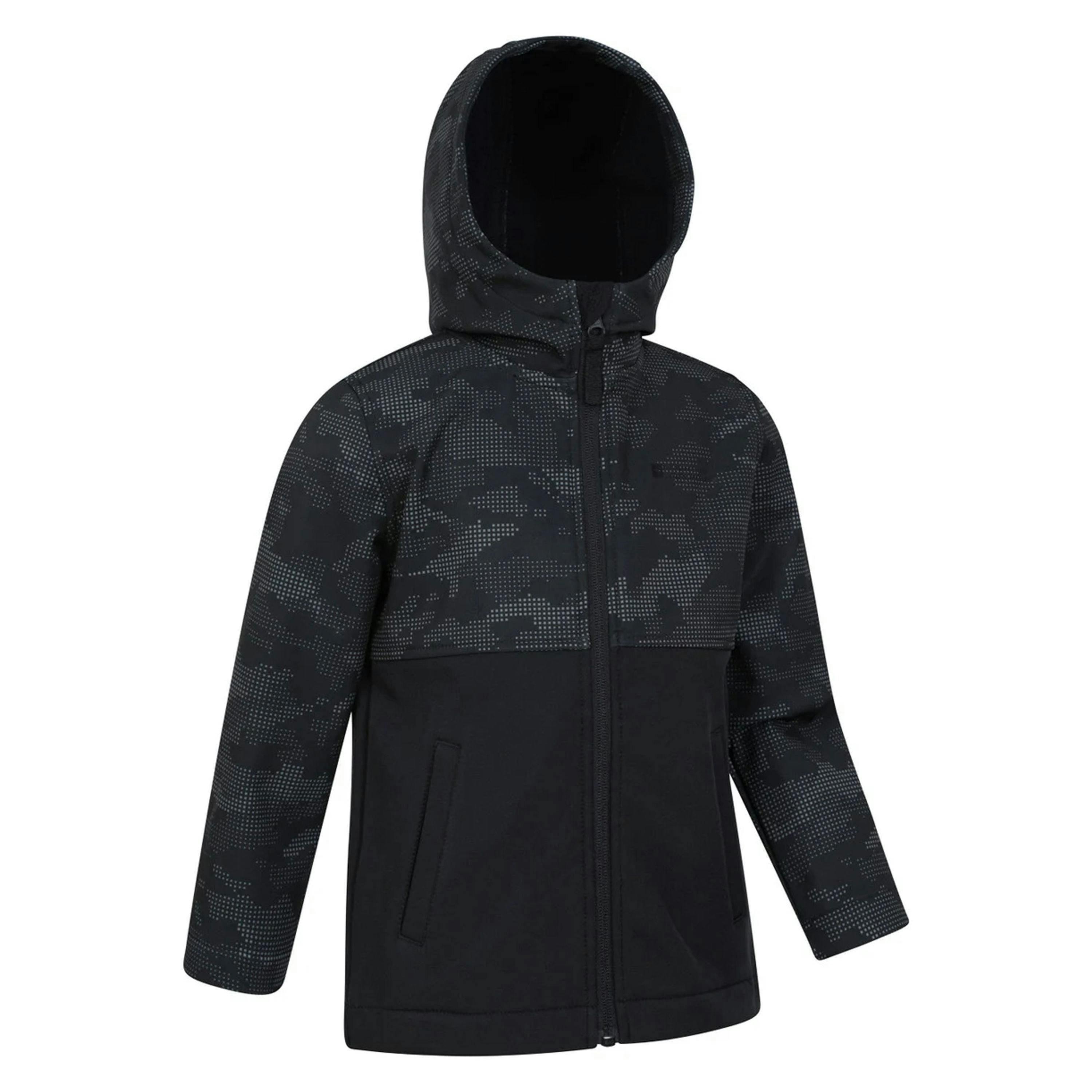 Mountain Warehouse Childrens/Kids Exodus Camouflage Soft Shell Jacket , view 4 of 4