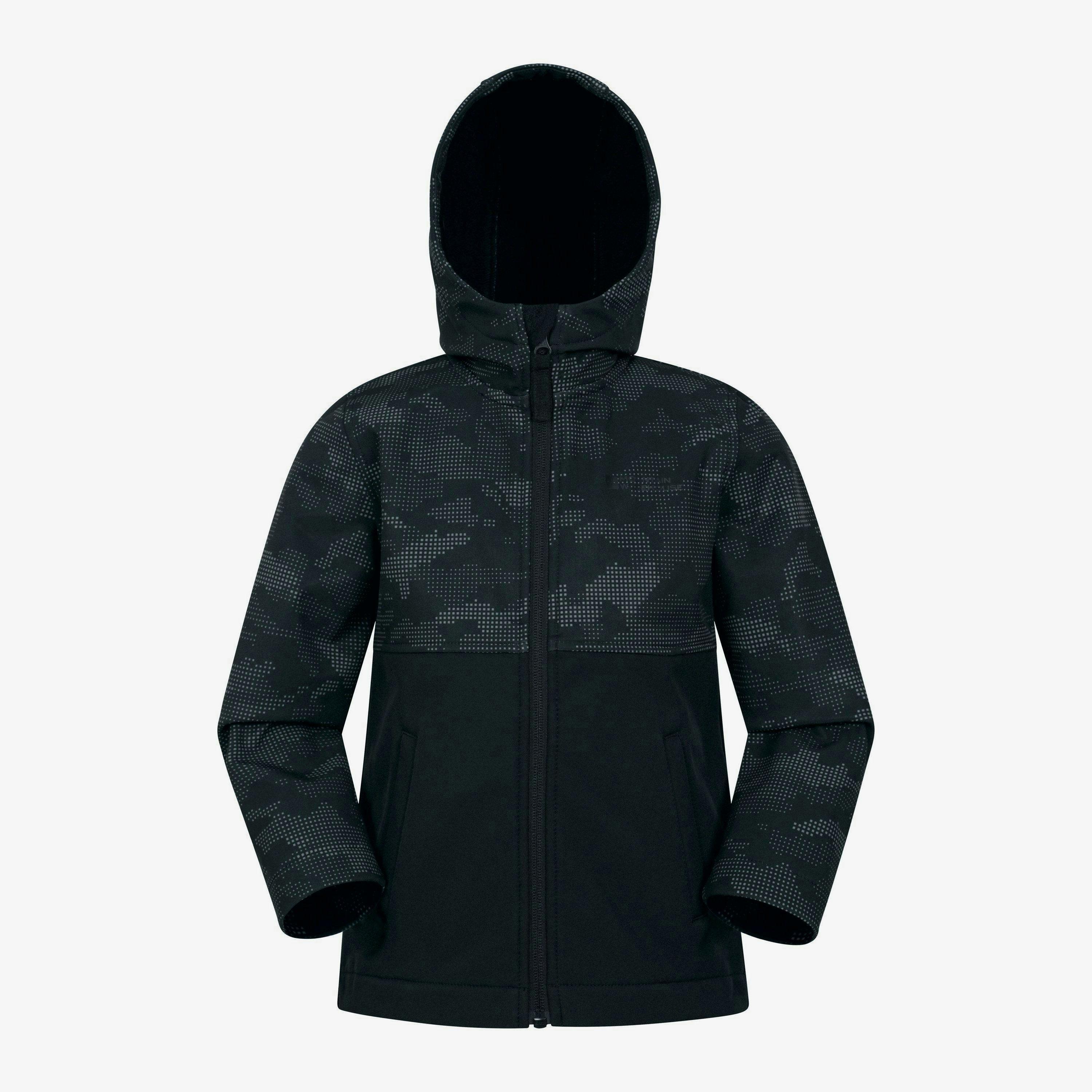Mountain Warehouse Childrens/Kids Exodus Camouflage Soft Shell Jacket , view 1 of 1