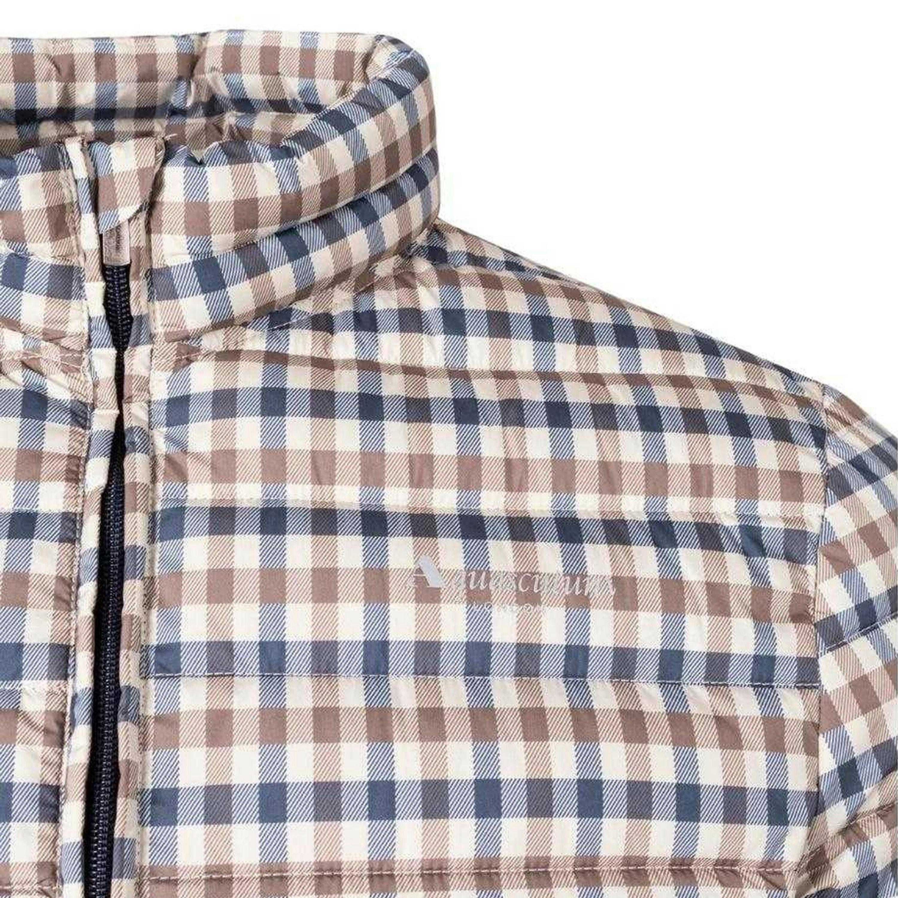 Aquascutum Mens Checked Mock Neck Active Padded Jacket , view 1 of 1