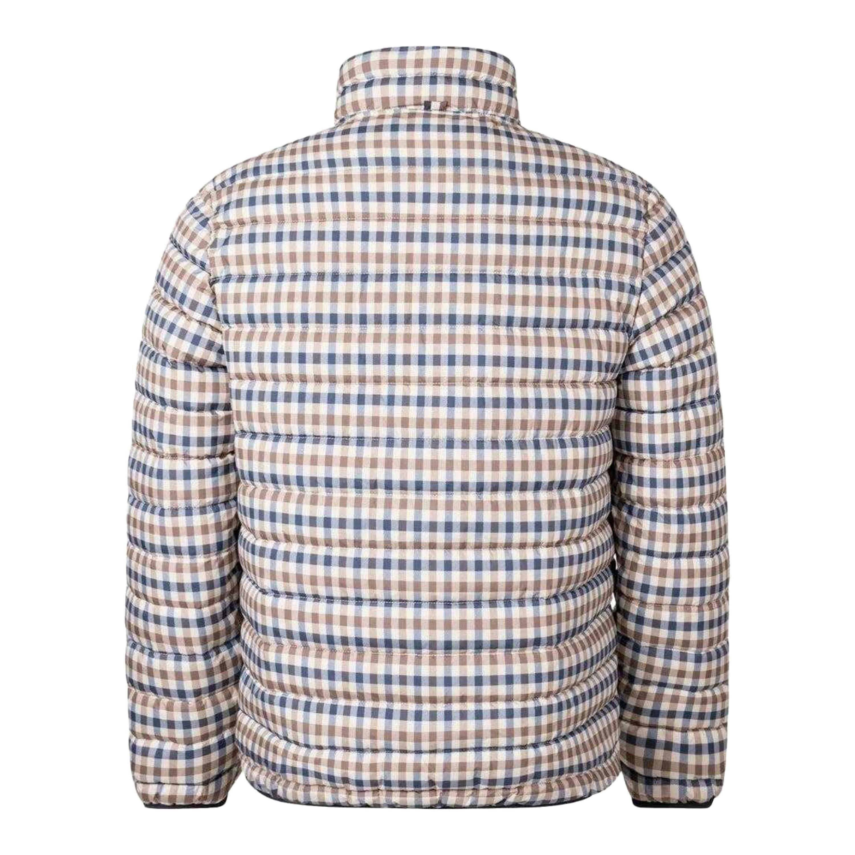 Aquascutum Mens Checked Mock Neck Active Padded Jacket , view 2 of 3