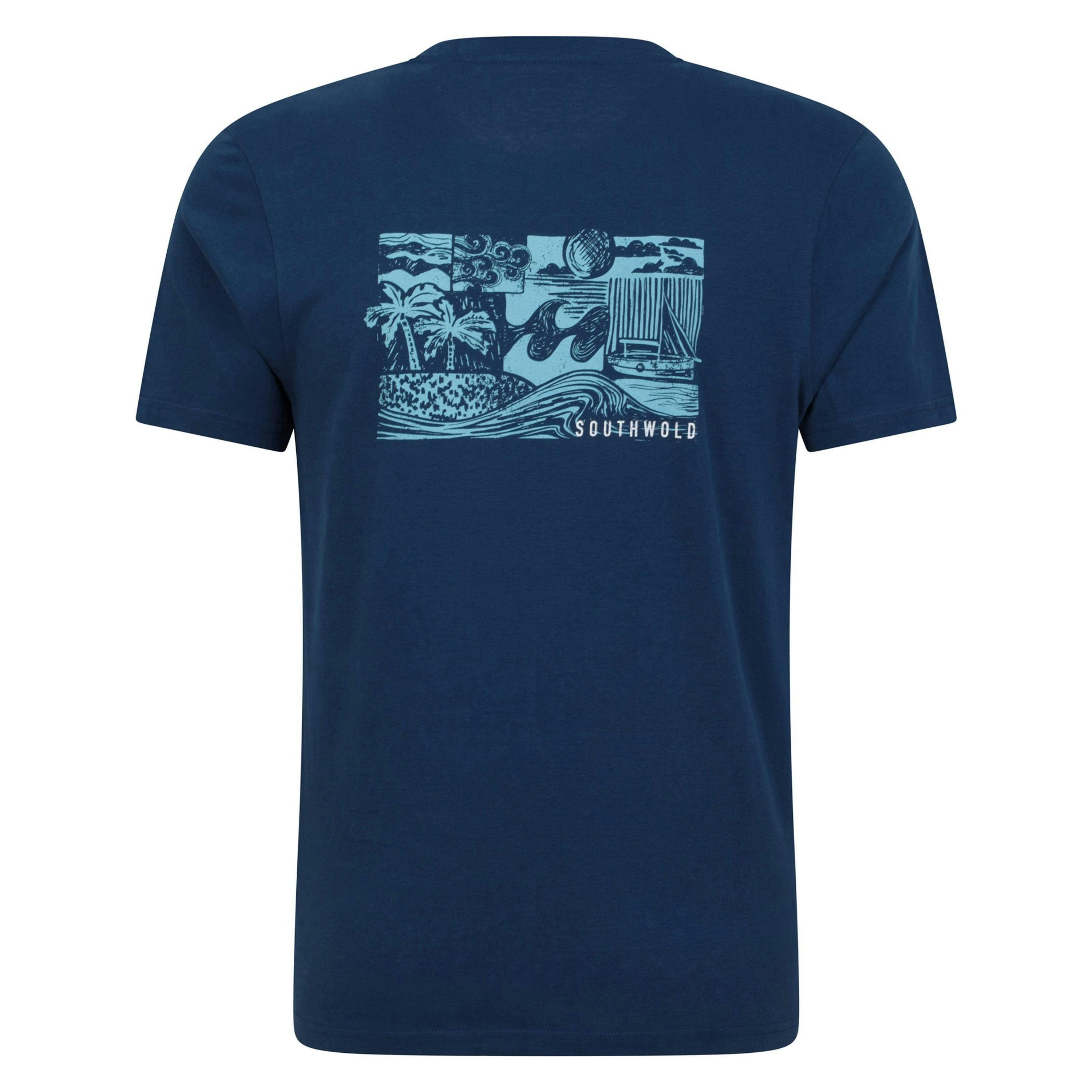 Mountain Warehouse Mens Southwold Back Print Organic T-Shirt , view 2 of 4