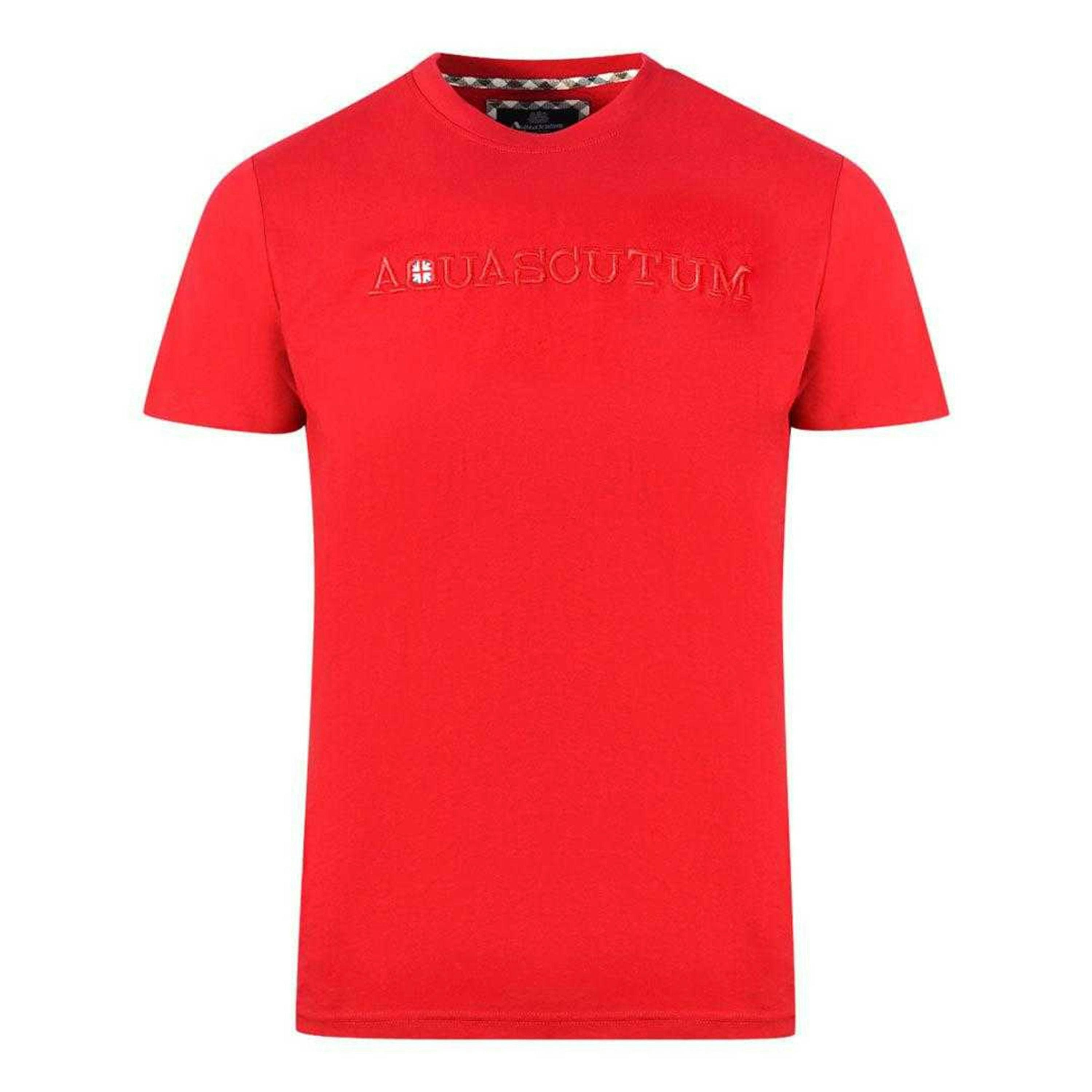 Aquascutum Mens Embossed Logo T-Shirt , view 1 of 2