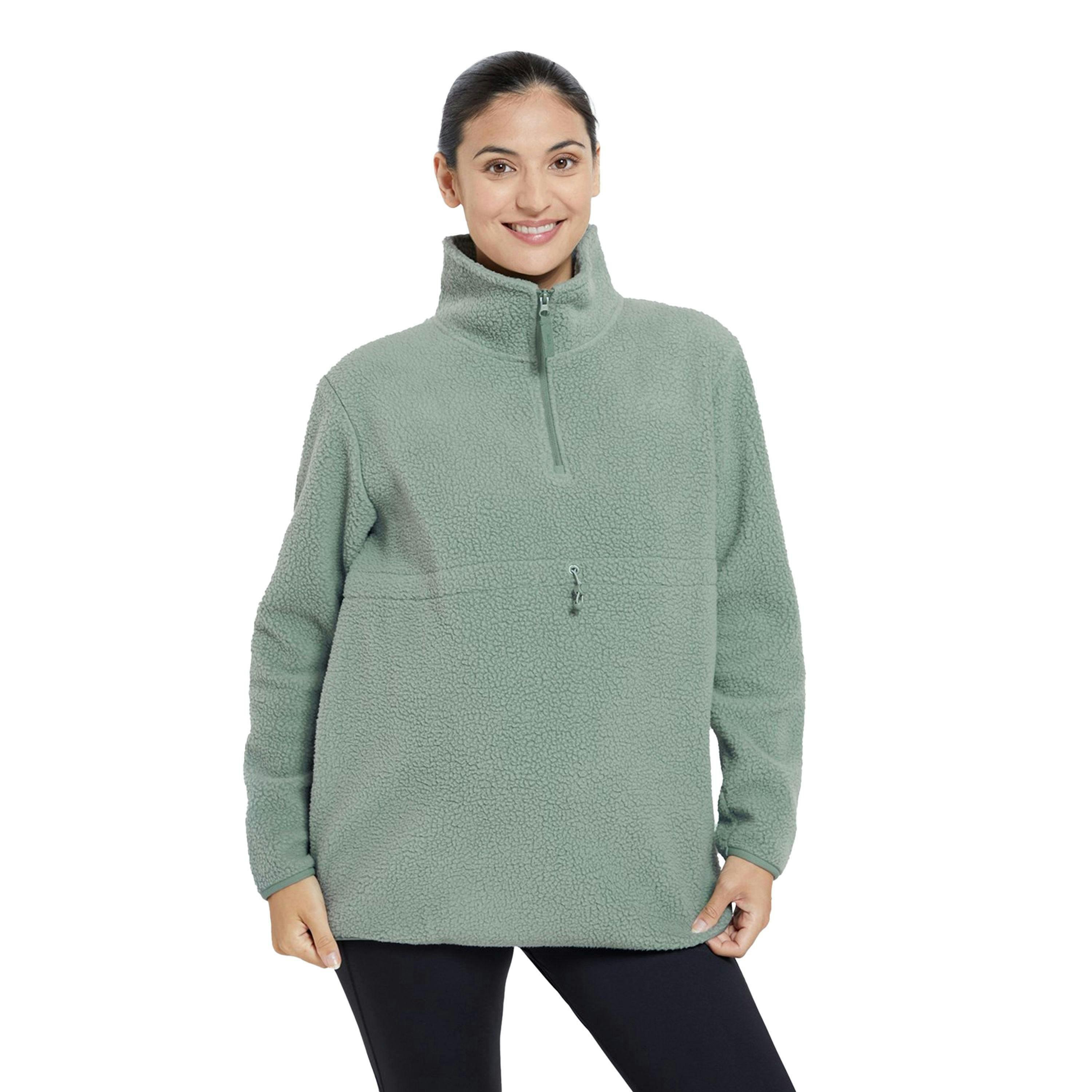 Mountain Warehouse Womens/Ladies Cosy Sherpa Half Zip Maternity Fleece Top , view 6 of 6