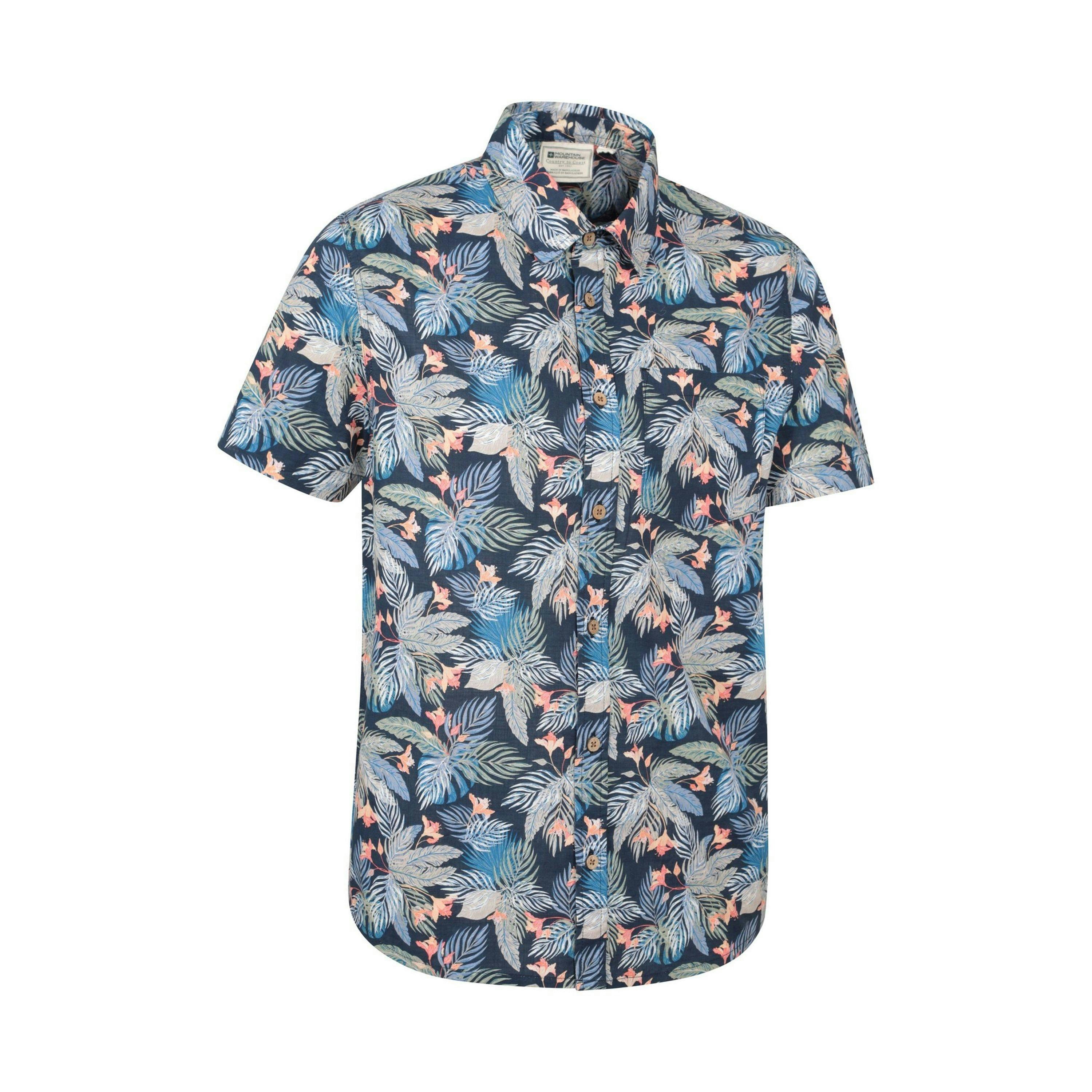 Mountain Warehouse Mens Tropical Short-Sleeved Shirt , view 3 of 4