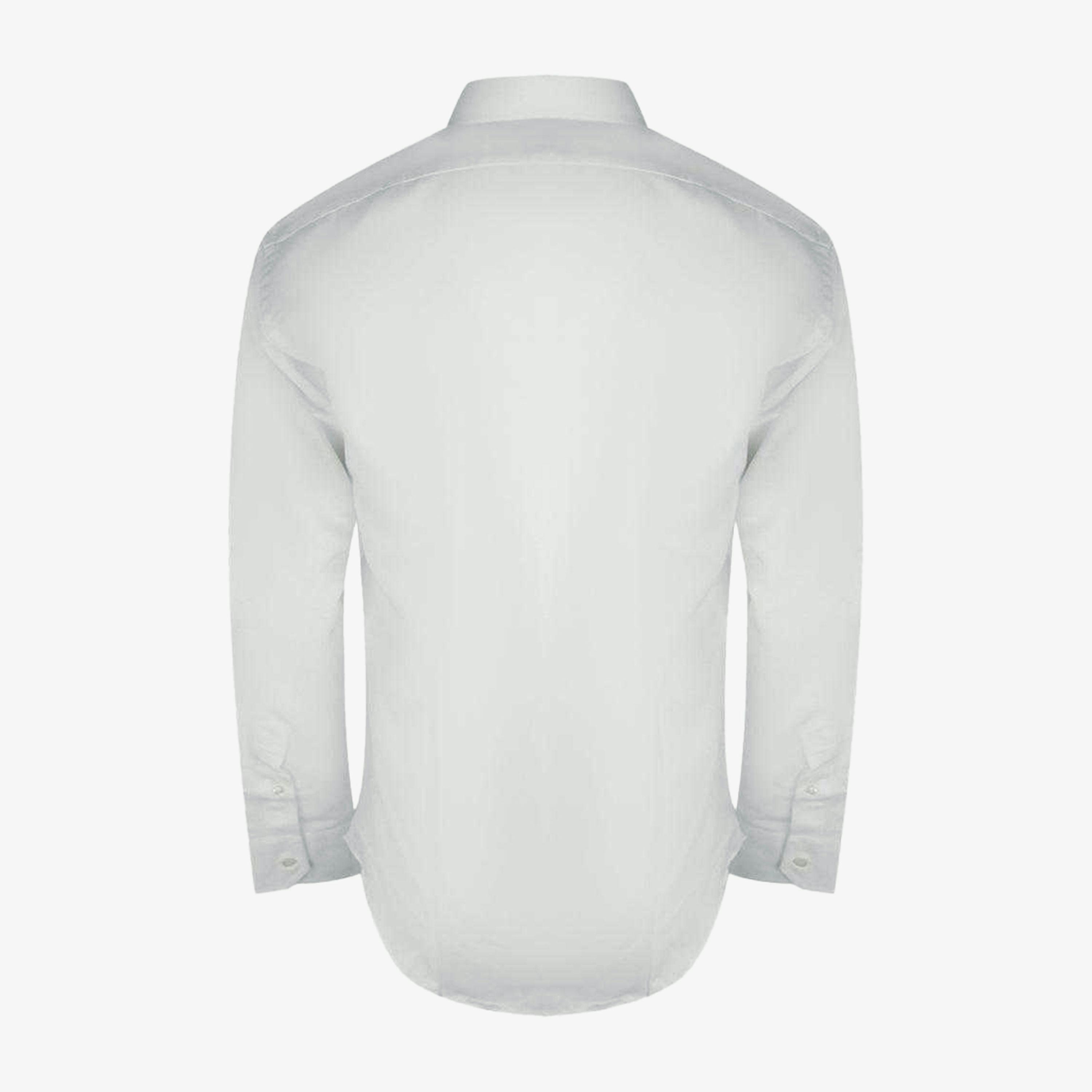 Aquascutum Mens Embroidered Logo Long-Sleeved Shirt , view 2 of 2