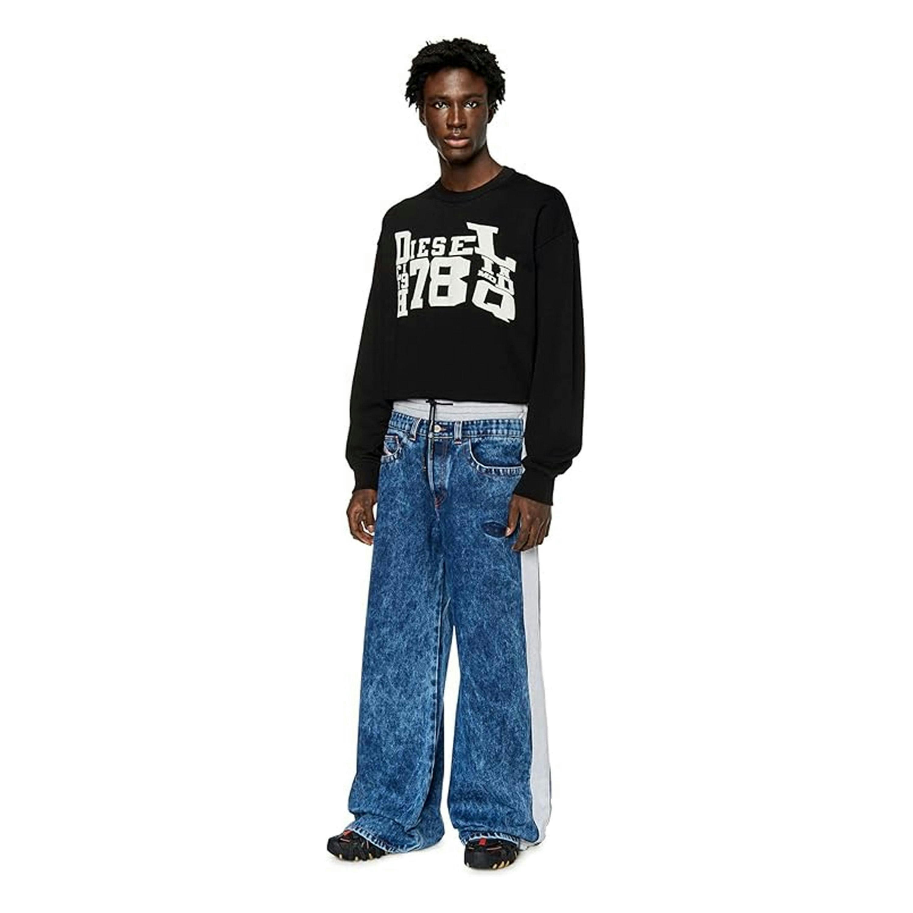 Diesel Unisex Adult Distorted Logo Sweatshirt , view 5 of 5