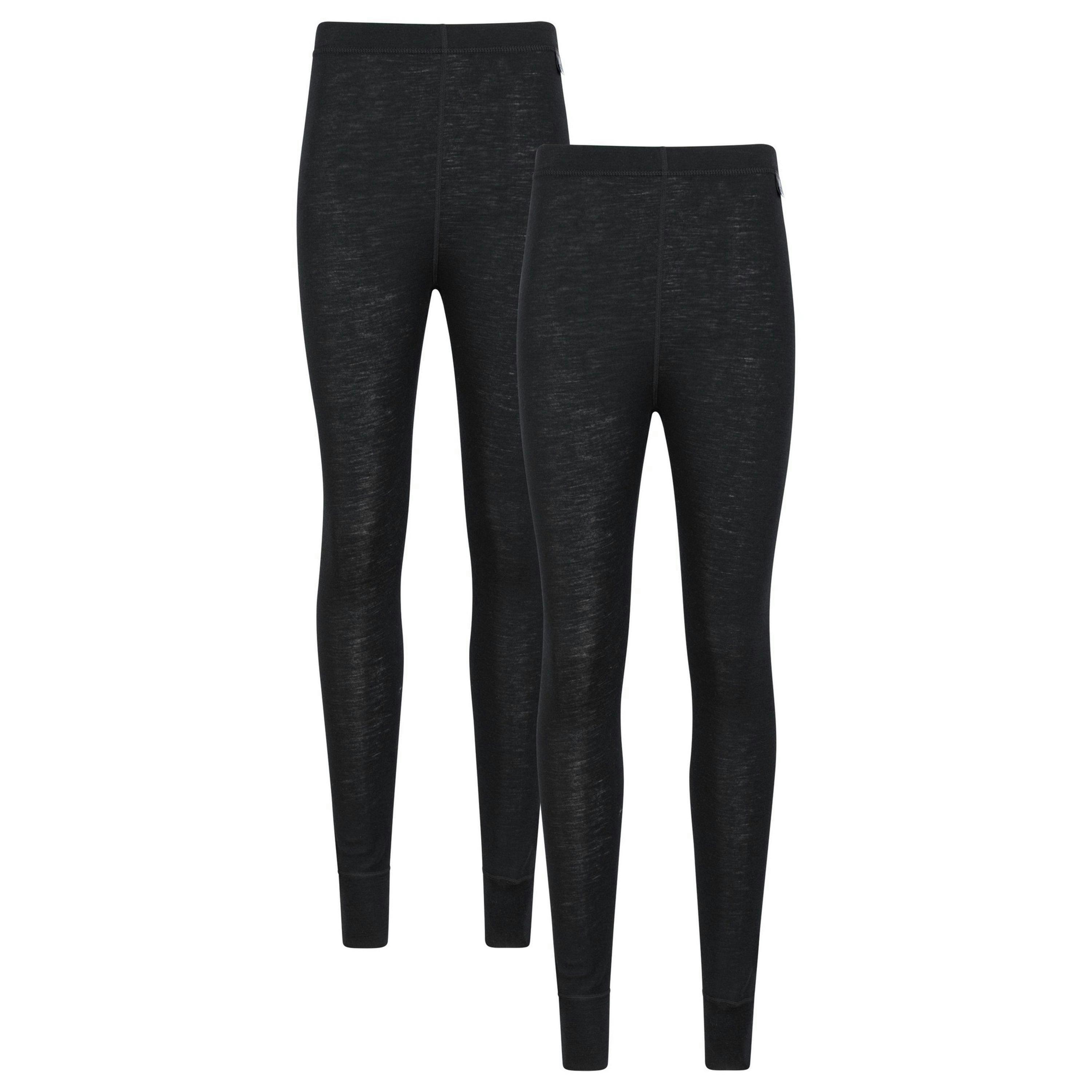 Mountain Warehouse Womens/Ladies Merino Wool Base Layer Bottoms (Pack of 2) , view 1 of 5